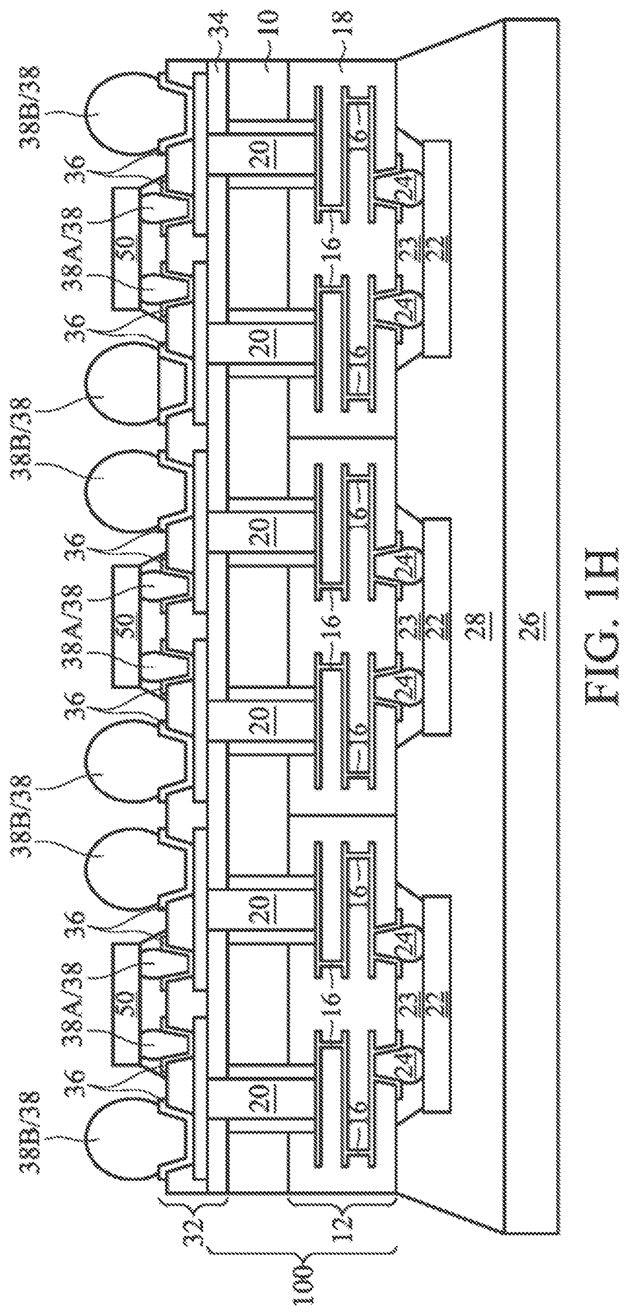 Patent US11854990 Figure 8 – Method for forming a semiconductor device having TSV formed through a silicon interposer and a second silicon substrate with cavity covering a second die