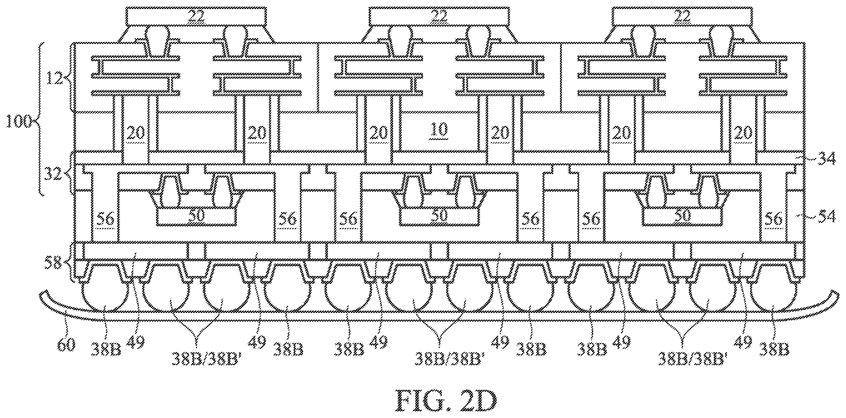 Patent US11854990 Figure 13 – Method for forming a semiconductor device having TSV formed through a silicon interposer and a second silicon substrate with cavity covering a second die