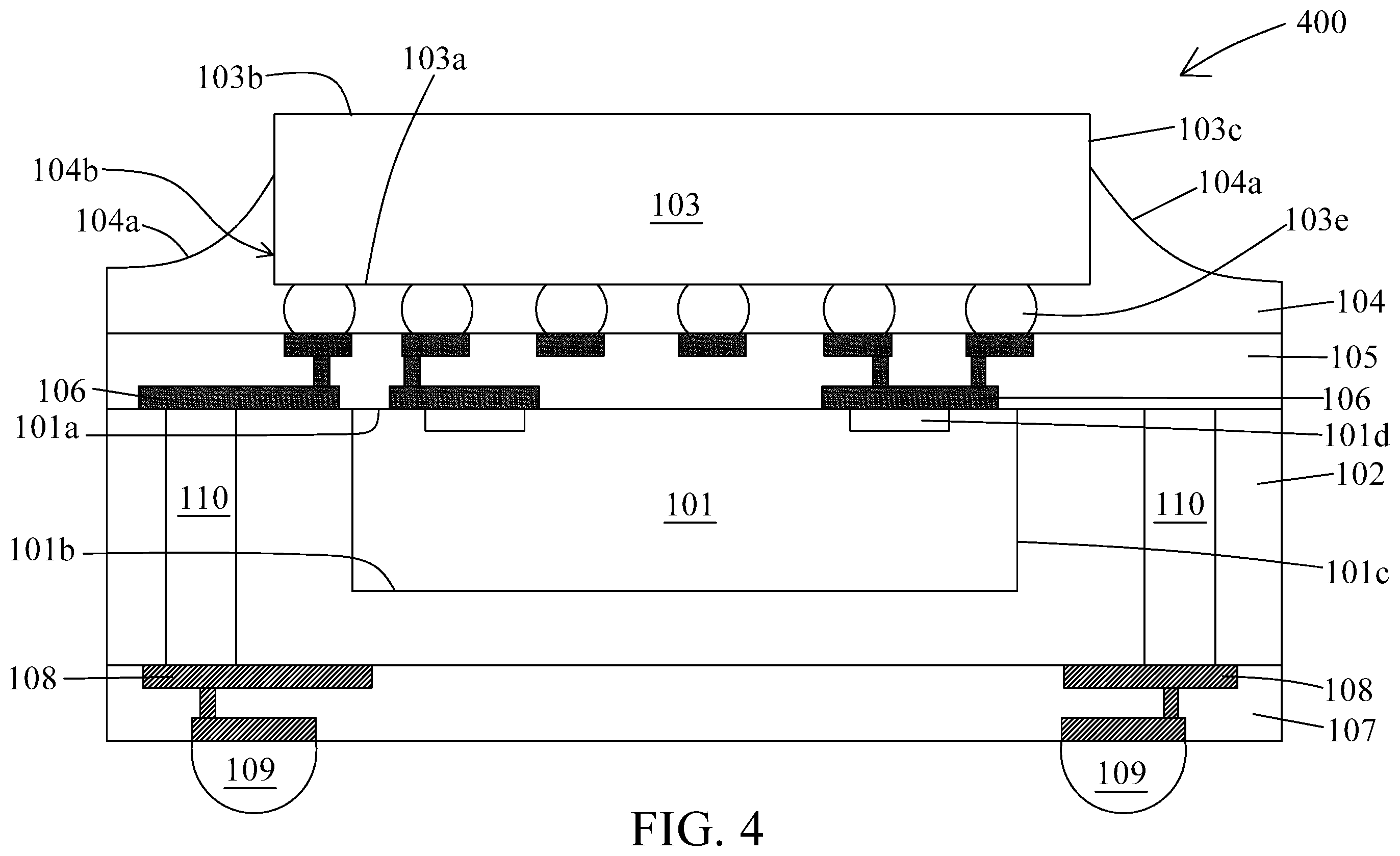 Patent US11854992 Figure 4 – Semiconductor structure and manufacturing method thereof