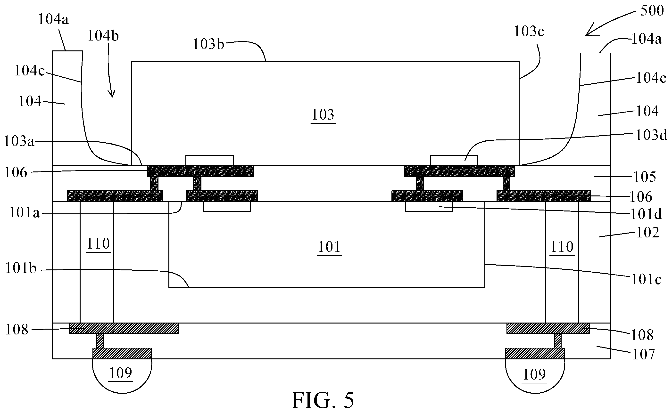 Patent US11854992 Figure 5 – Semiconductor structure and manufacturing method thereof