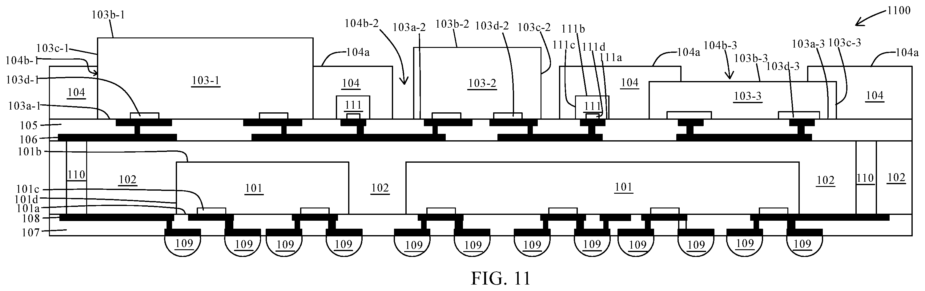 Patent US11854992 Figure 11 – Semiconductor structure and manufacturing method thereof