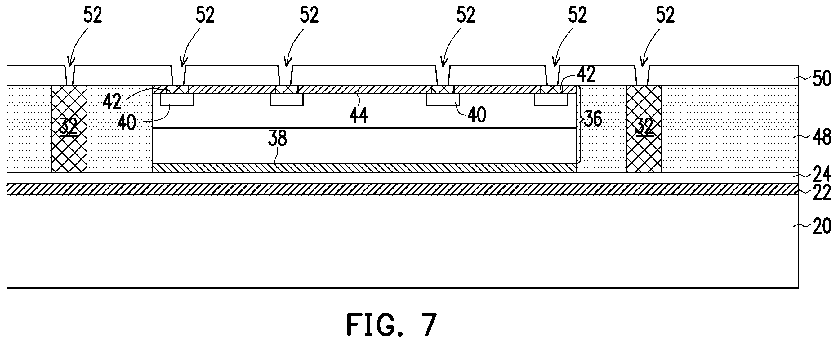 Patent US11854997 Figure 7 – Method of forming semiconductor device