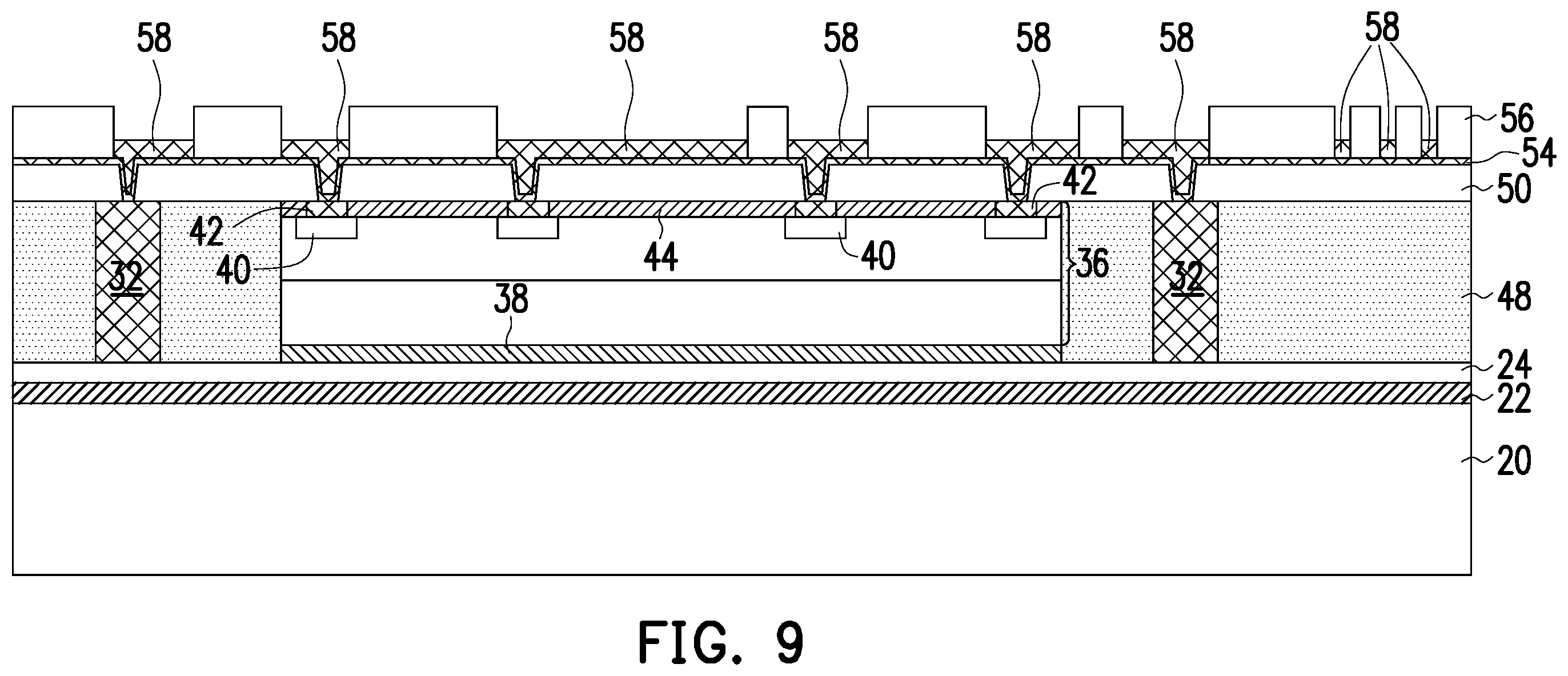 Patent US11854997 Figure 9 – Method of forming semiconductor device