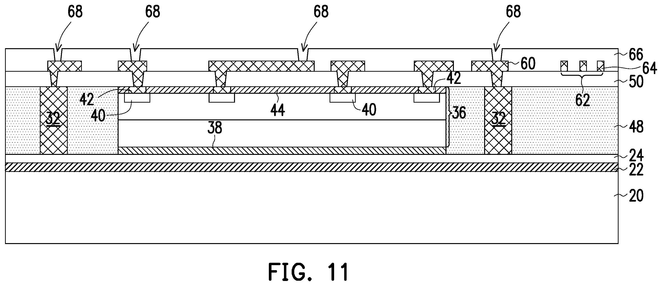 Patent US11854997 Figure 11 – Method of forming semiconductor device