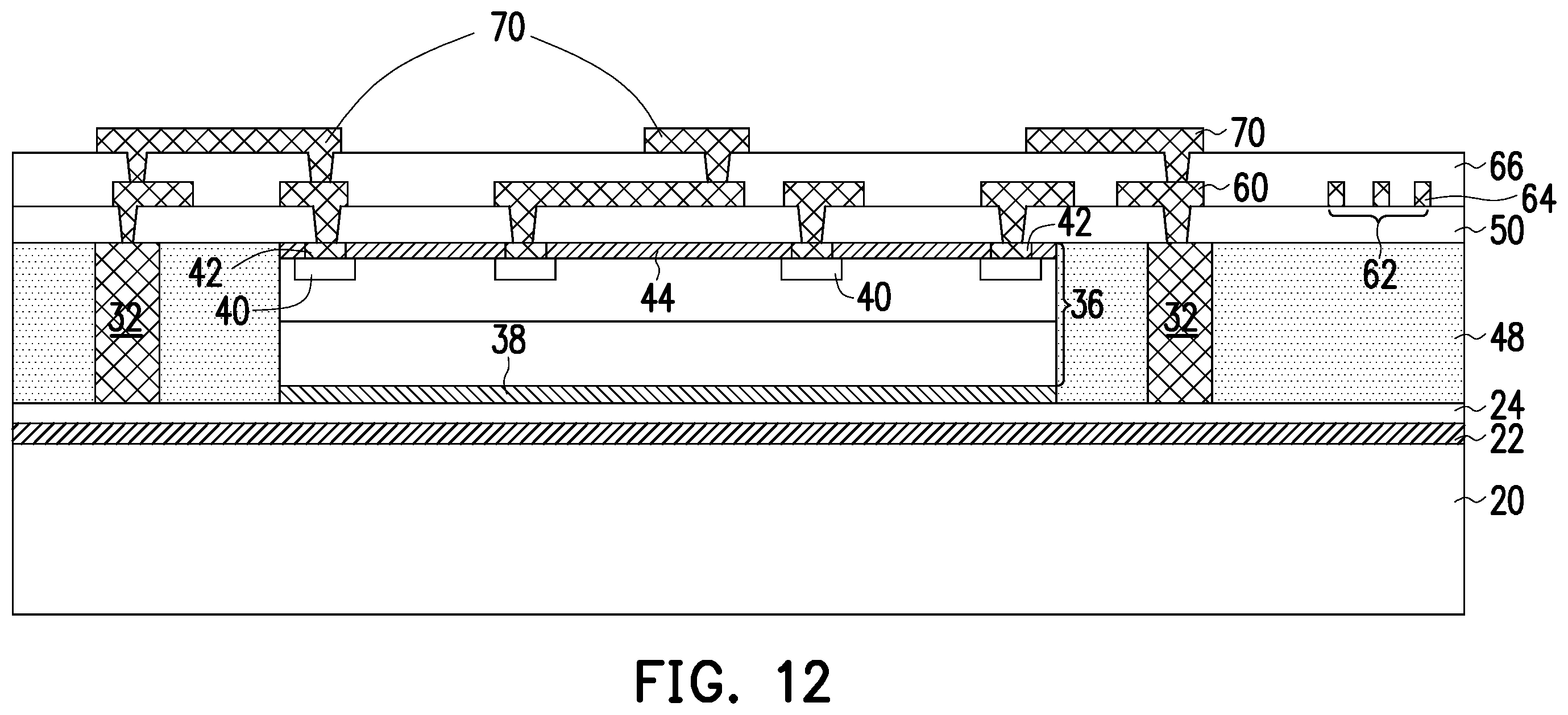 Patent US11854997 Figure 12 – Method of forming semiconductor device