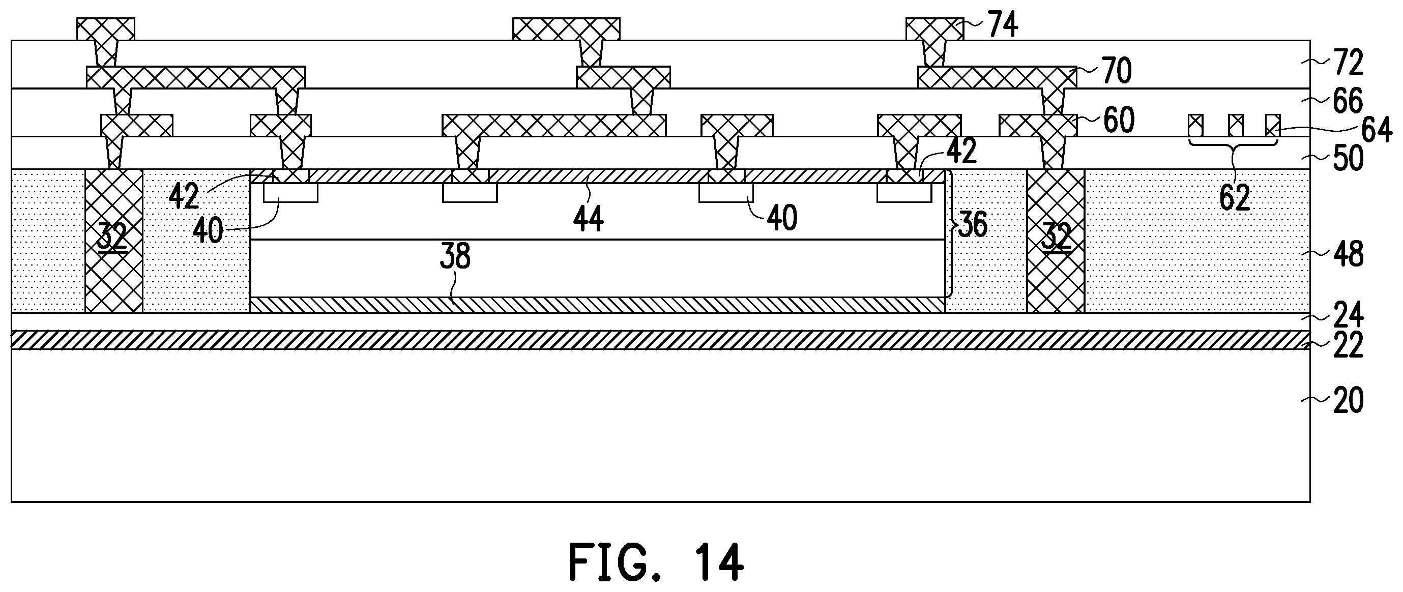 Patent US11854997 Figure 14 – Method of forming semiconductor device