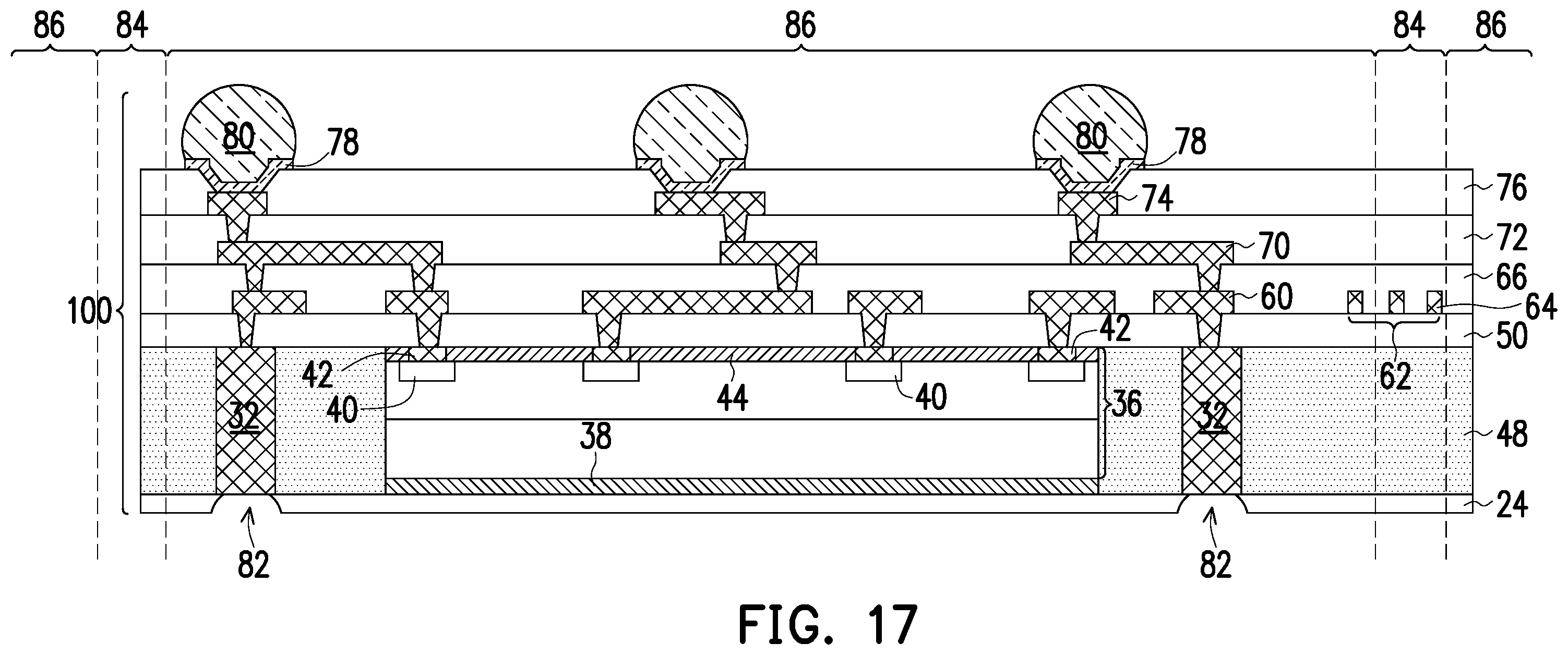 Patent US11854997 Figure 17 – Method of forming semiconductor device