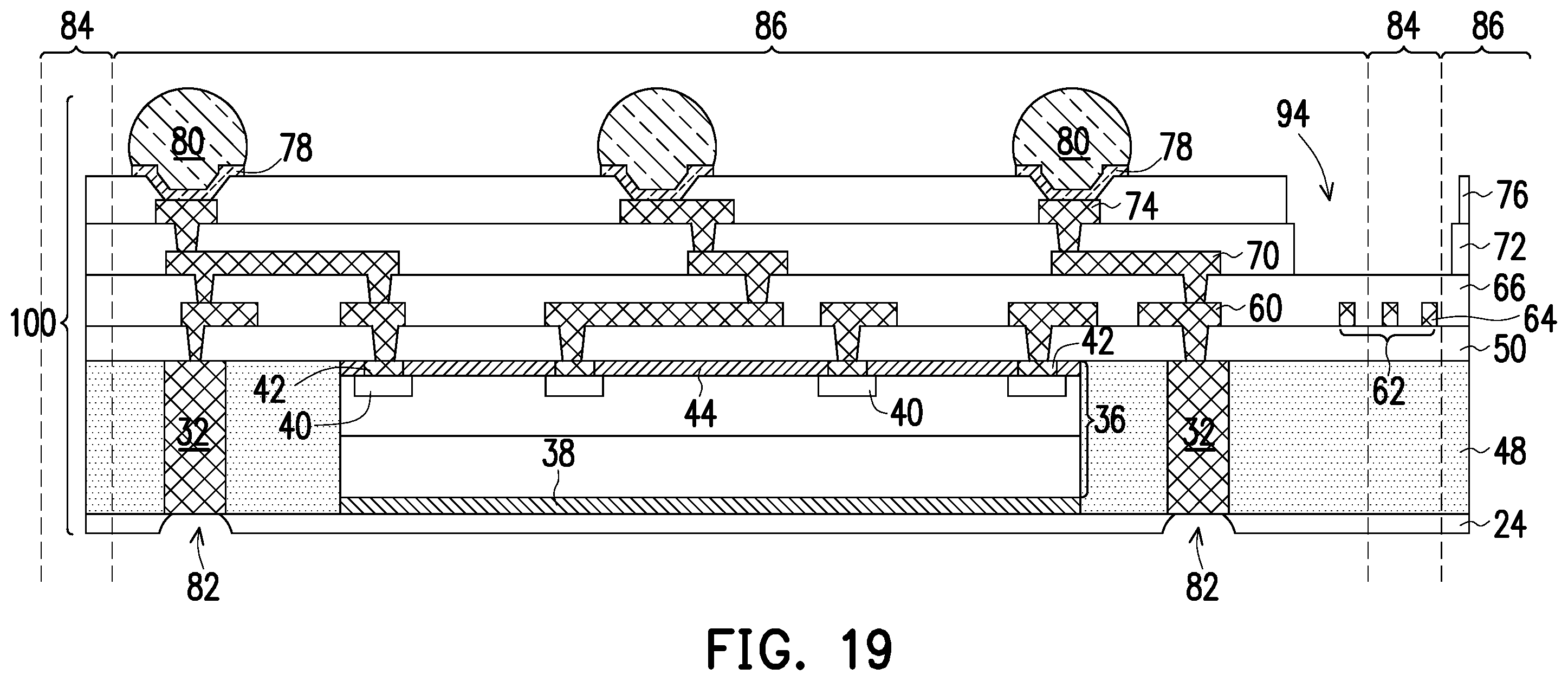 Patent US11854997 Figure 19 – Method of forming semiconductor device