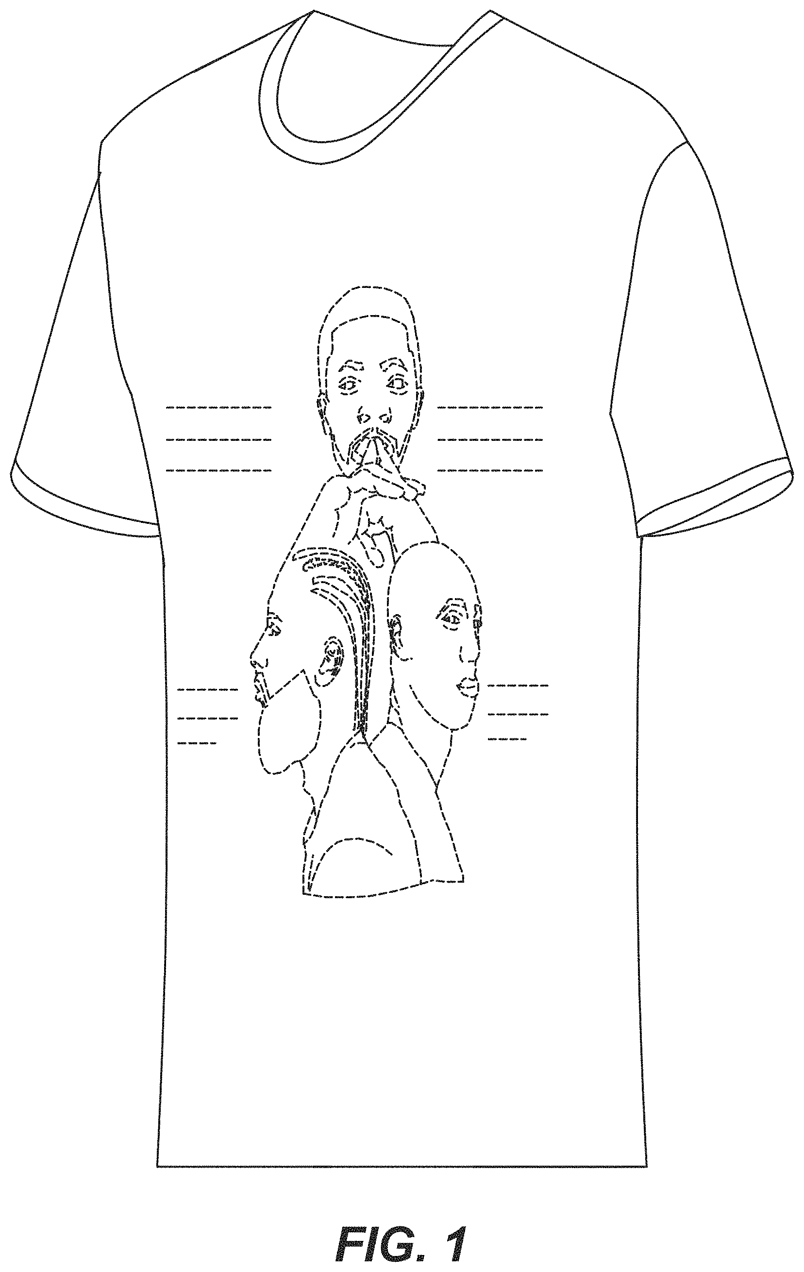 Patent USD0999479 Figure 1 – Talking t-shirt