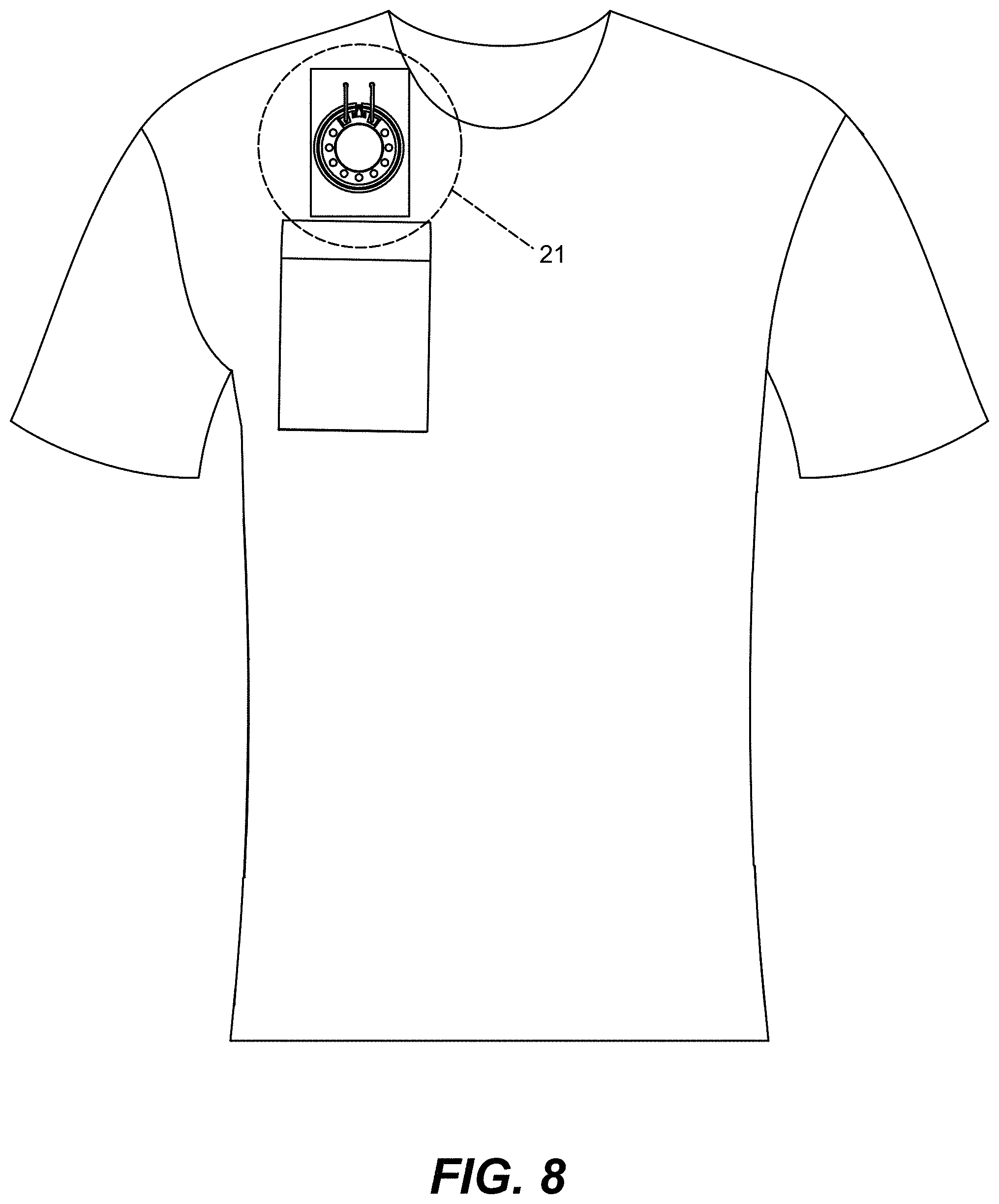 Patent USD0999479 Figure 8 – Talking t-shirt