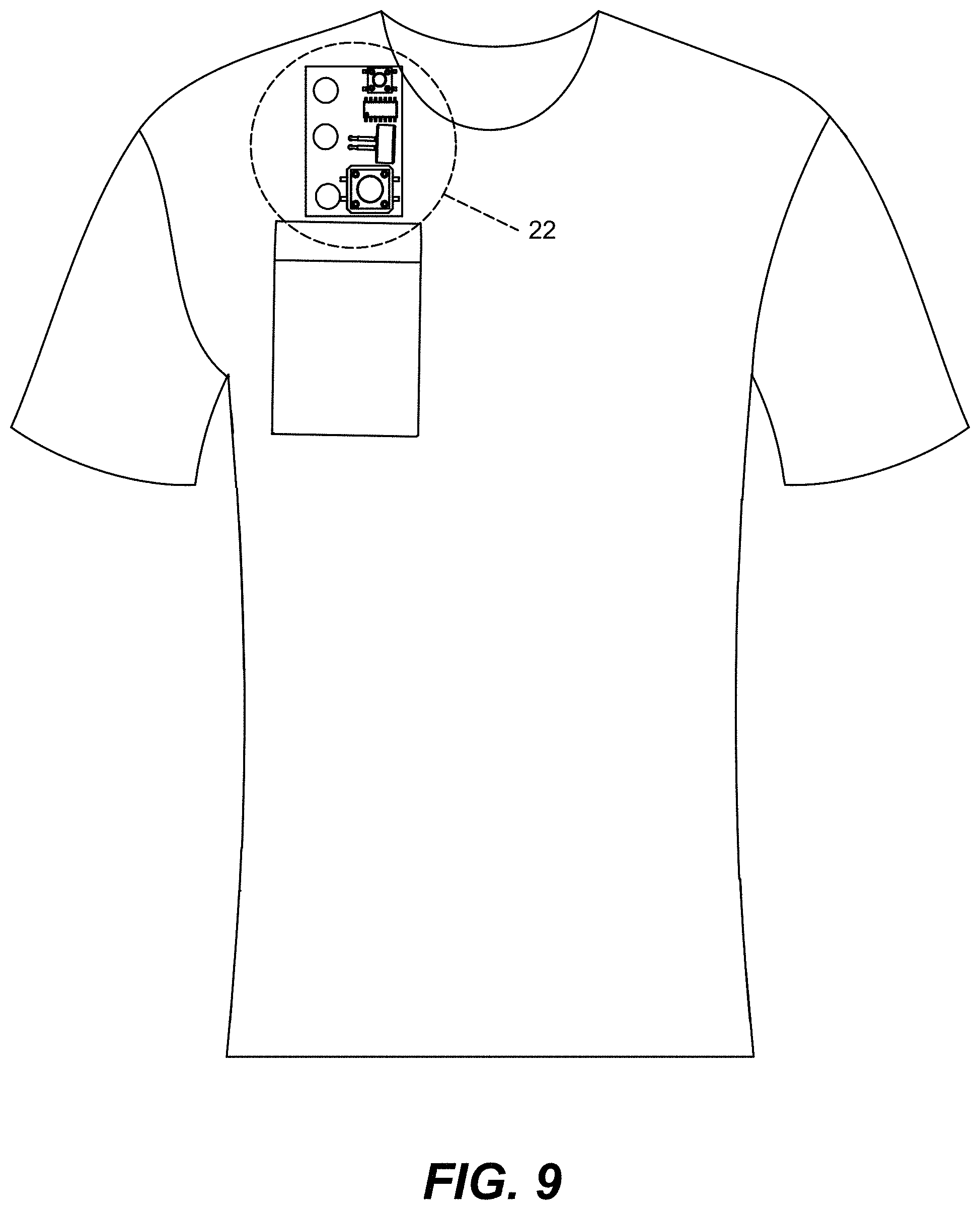 Patent USD0999479 Figure 9 – Talking t-shirt