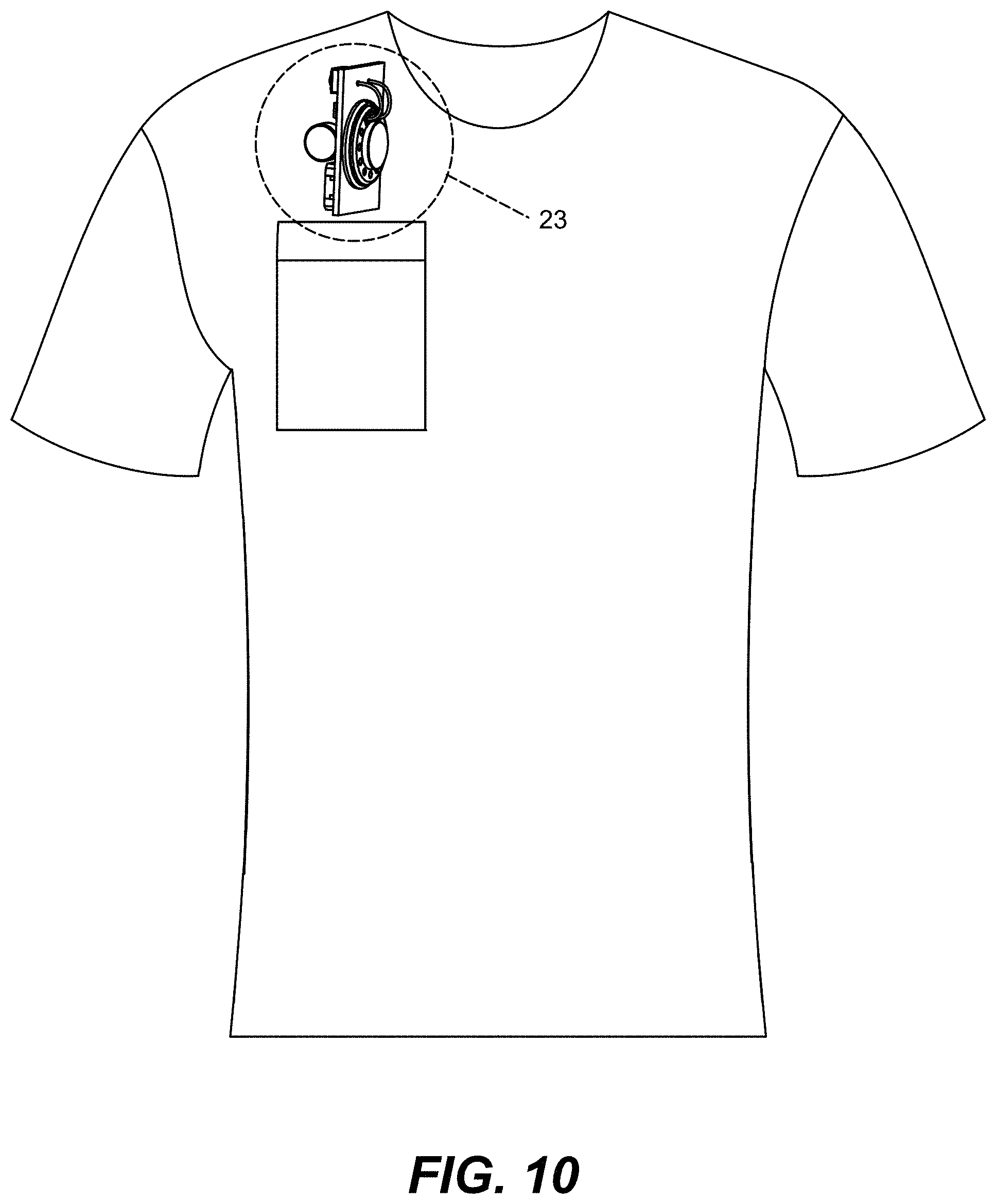 Patent USD0999479 Figure 10 – Talking t-shirt