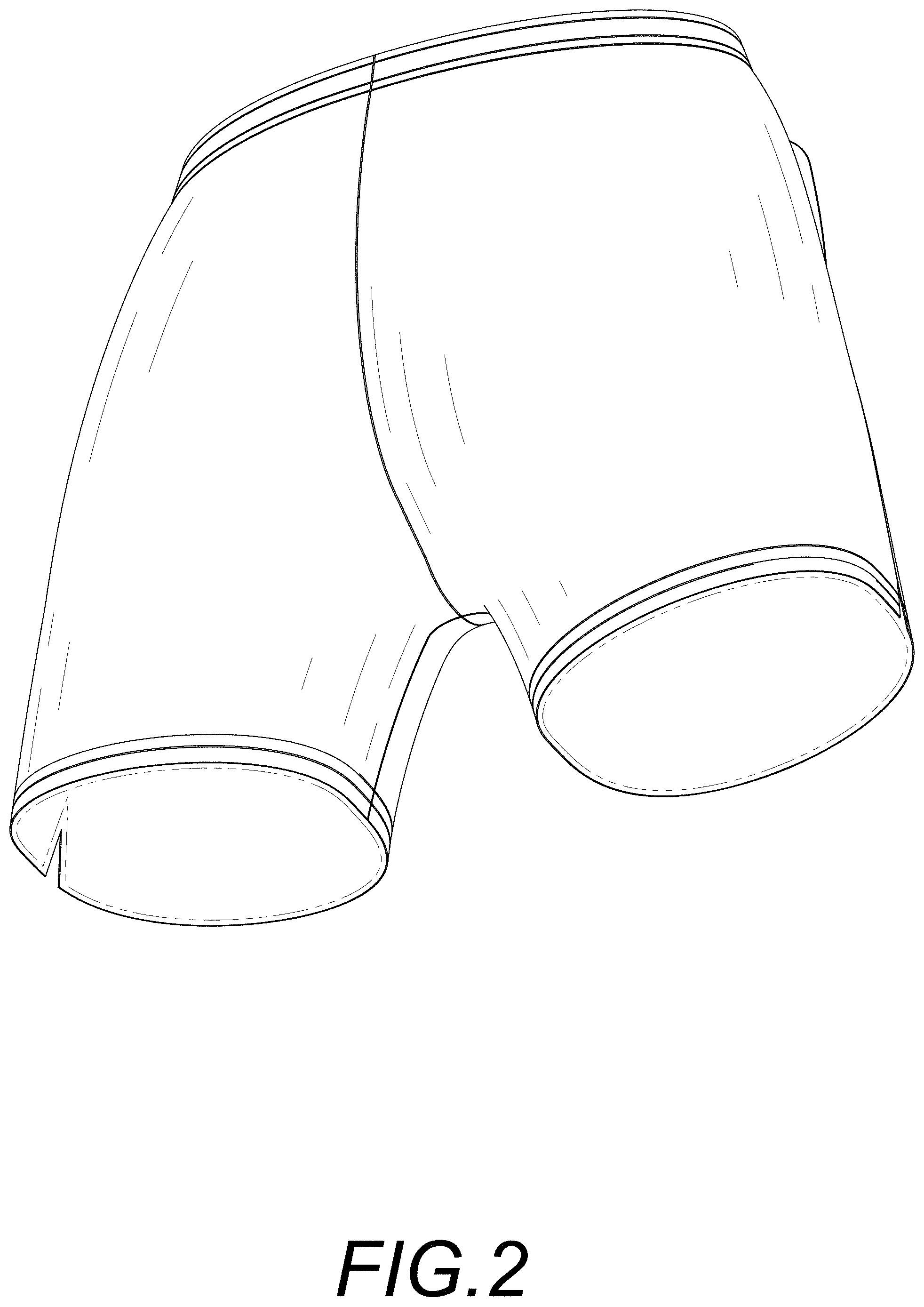 Patent USD0999481 Figure 2 – Athletic short