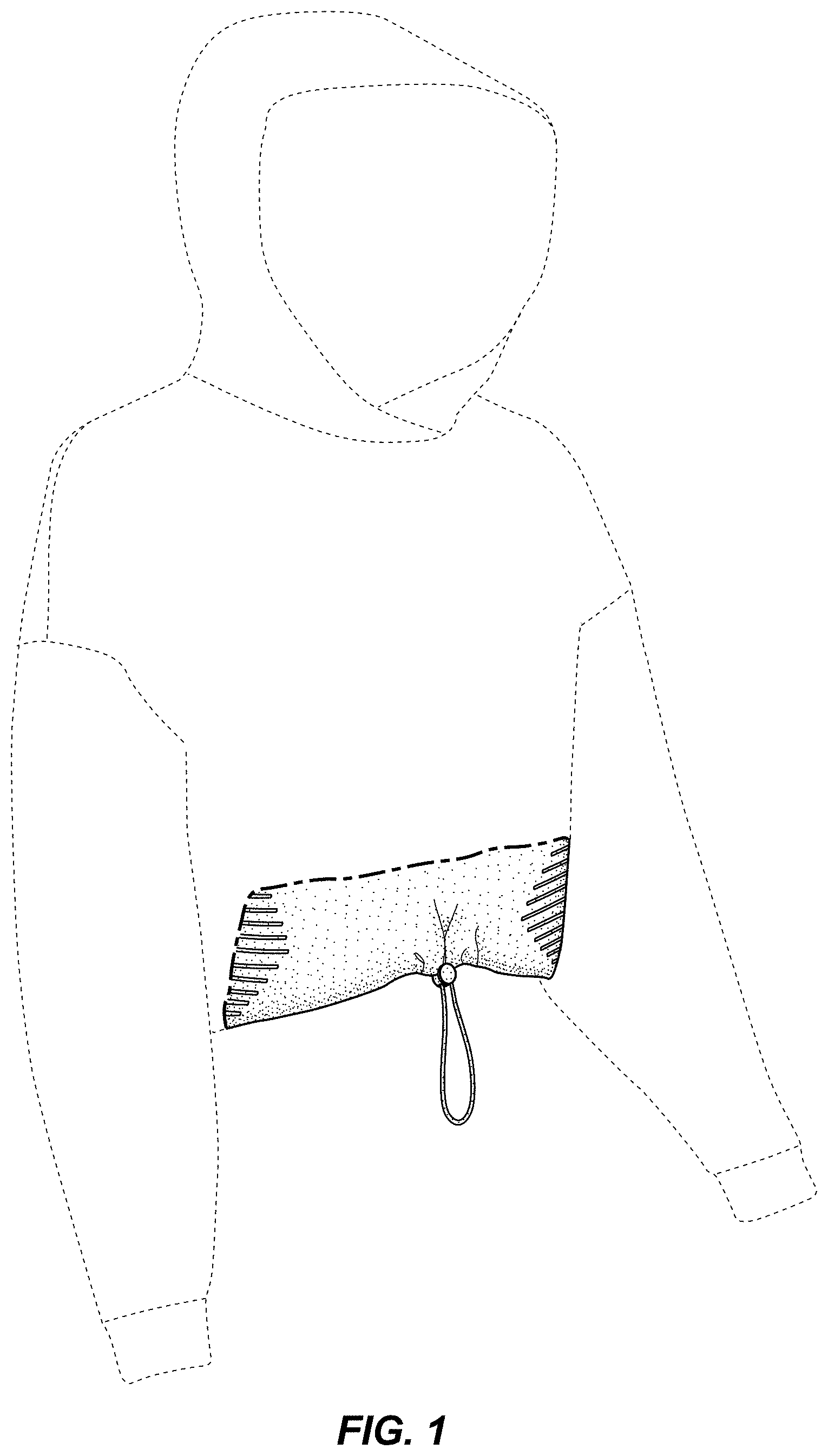 Patent USD0999484 Figure 1 – Hoodie