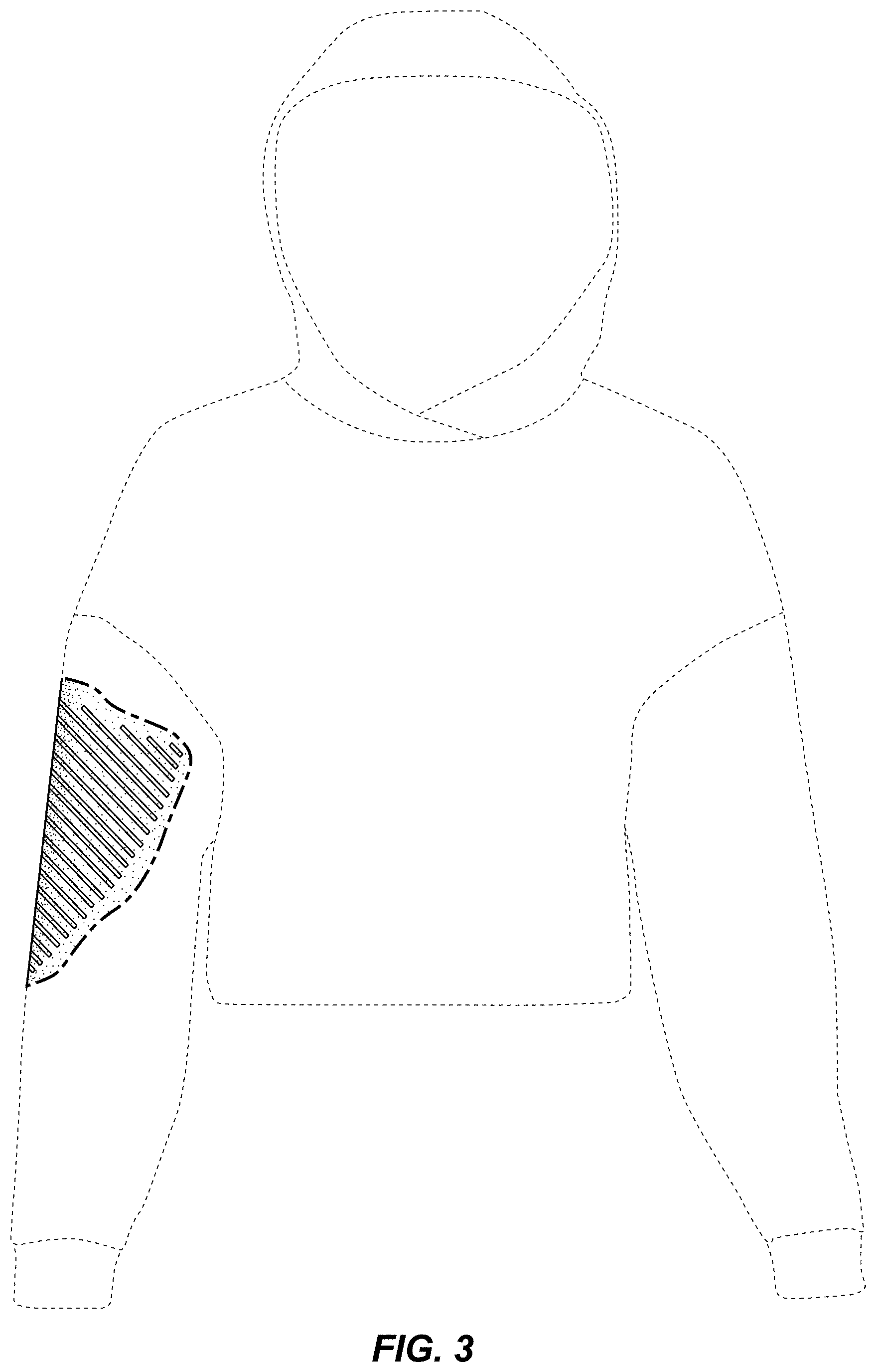 Patent USD0999485 Figure 3 – Hoodie