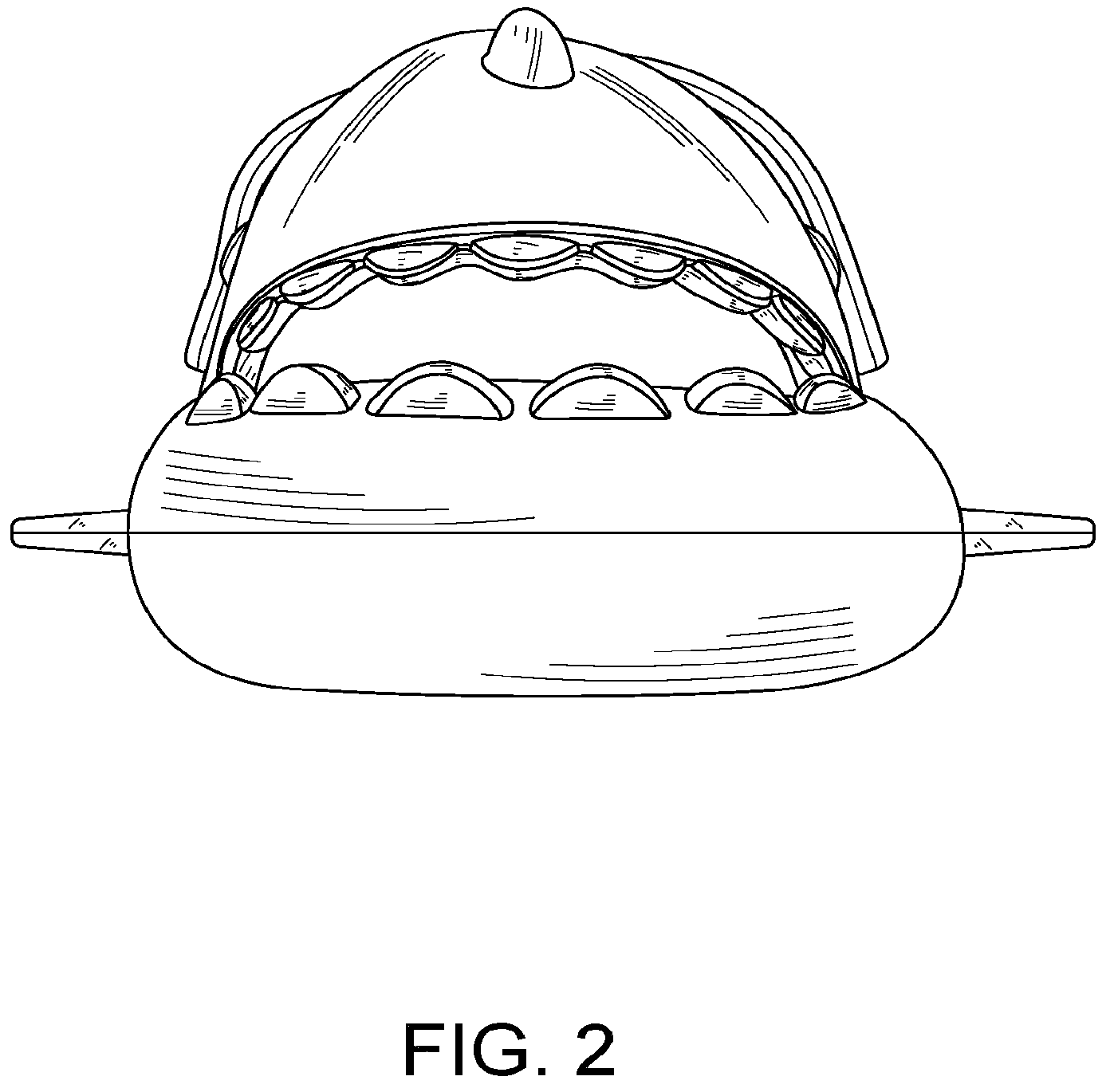 Patent USD0999487 Figure 2 – Shark cartoon animal shape beach shoe