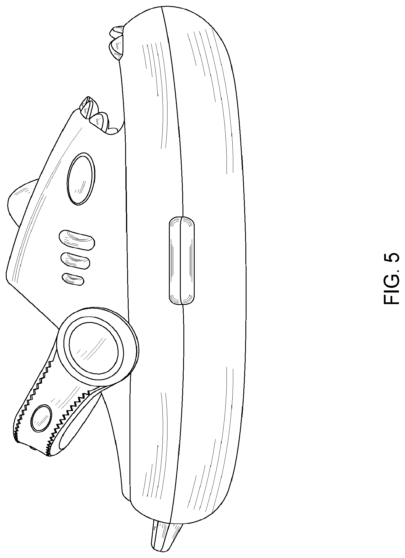 Patent USD0999487 Figure 5 – Shark cartoon animal shape beach shoe