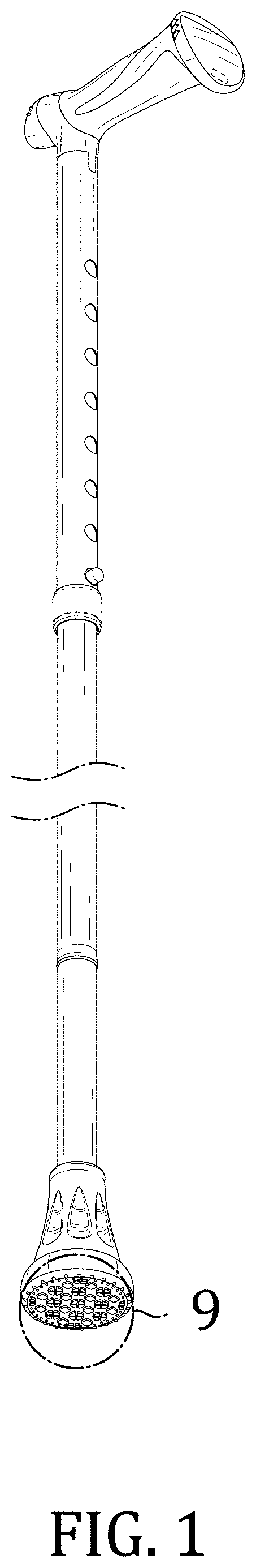Patent USD0999517 Figure 1 – Walking cane