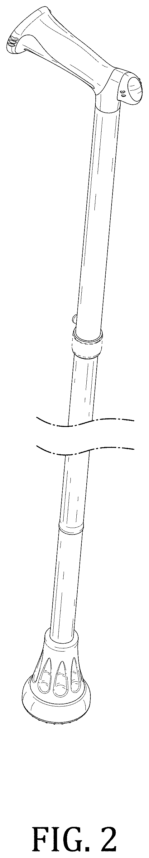 Patent USD0999517 Figure 2 – Walking cane
