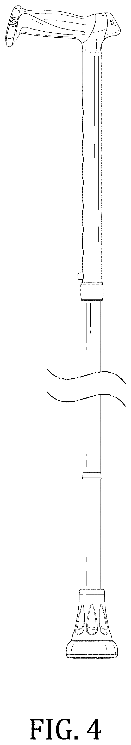 Patent USD0999517 Figure 4 – Walking cane