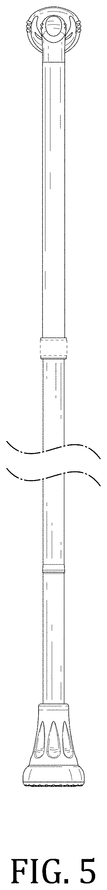 Patent USD0999517 Figure 5 – Walking cane
