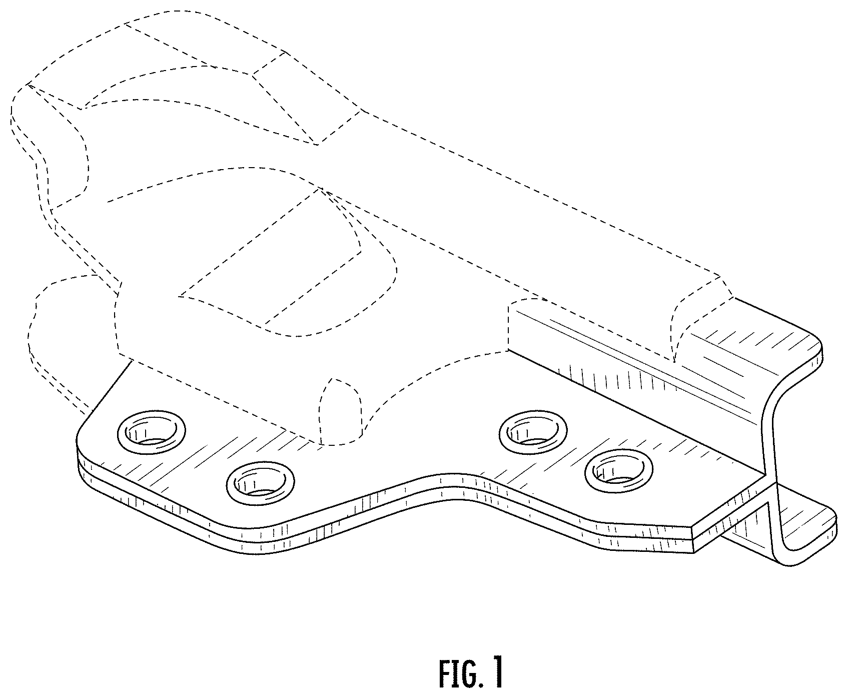 Patent USD0999519 Figure 1 – Holster with accessory receiving holes