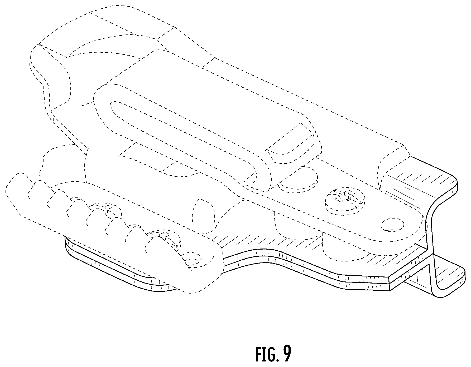Patent USD0999519 Figure 7 – Holster with accessory receiving holes
