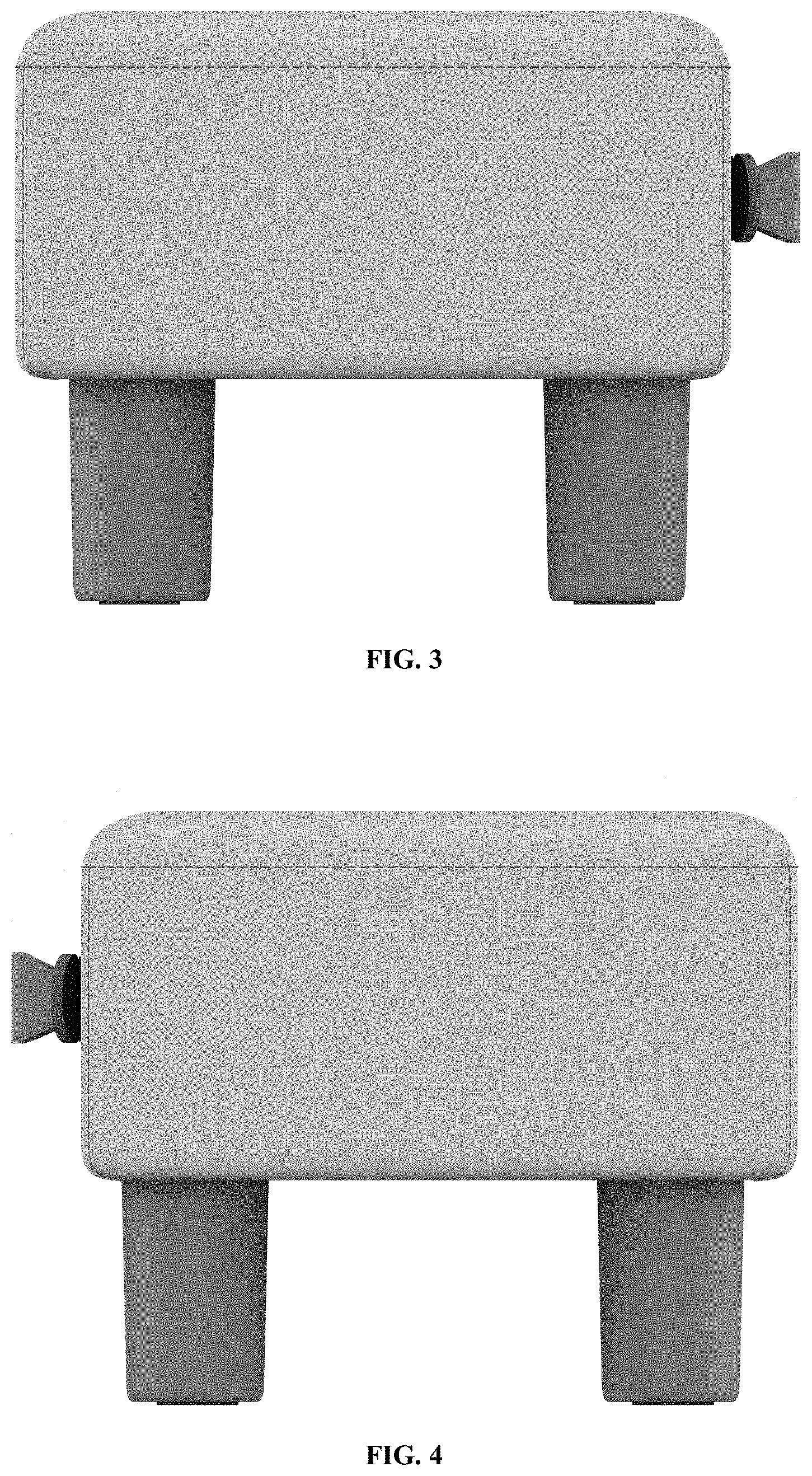 Patent USD0999522 Figure 2 – Suitcase shaped footstool
