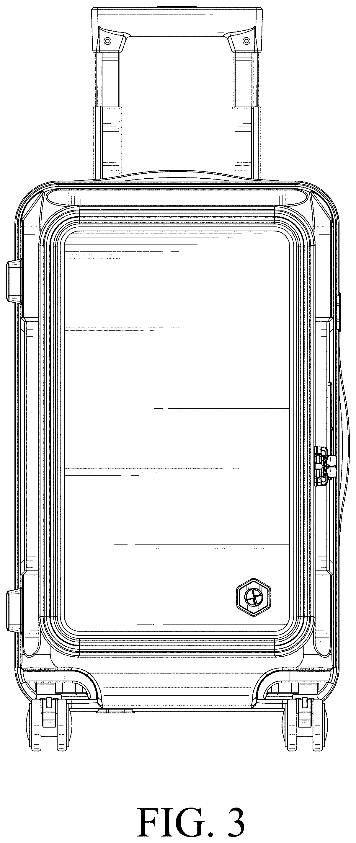 Patent USD0999523 Figure 3 – Luggage case