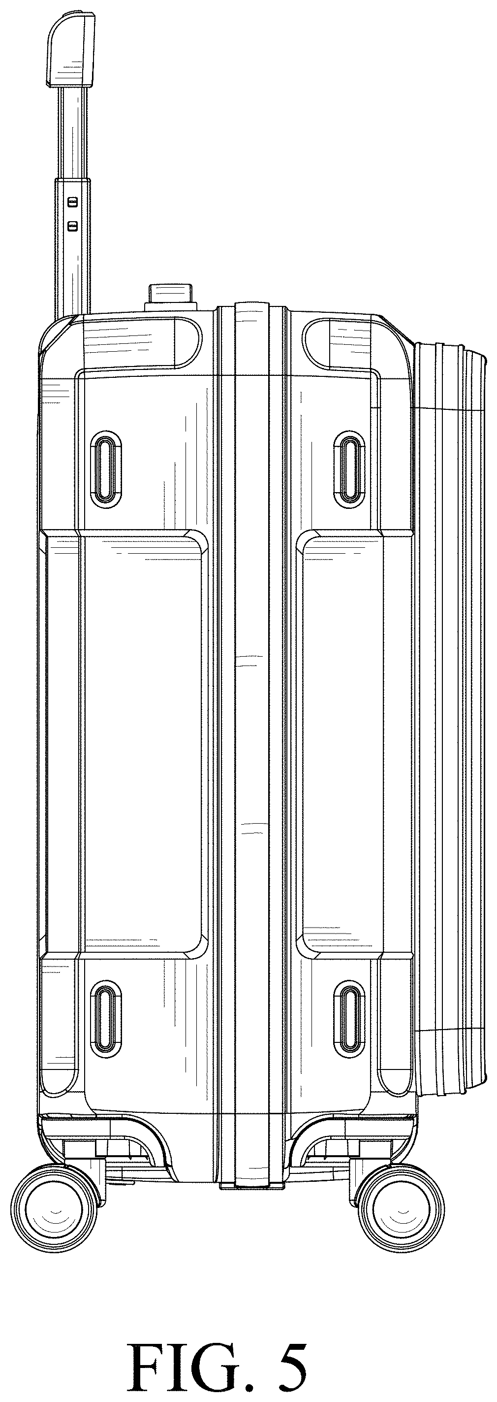 Patent USD0999523 Figure 5 – Luggage case