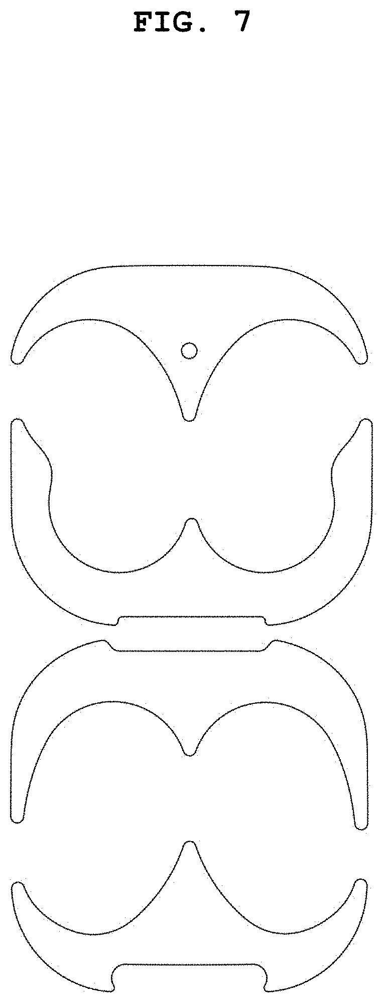 Patent USD0999527 Figure 5 – Dust guard set for an electronic device case