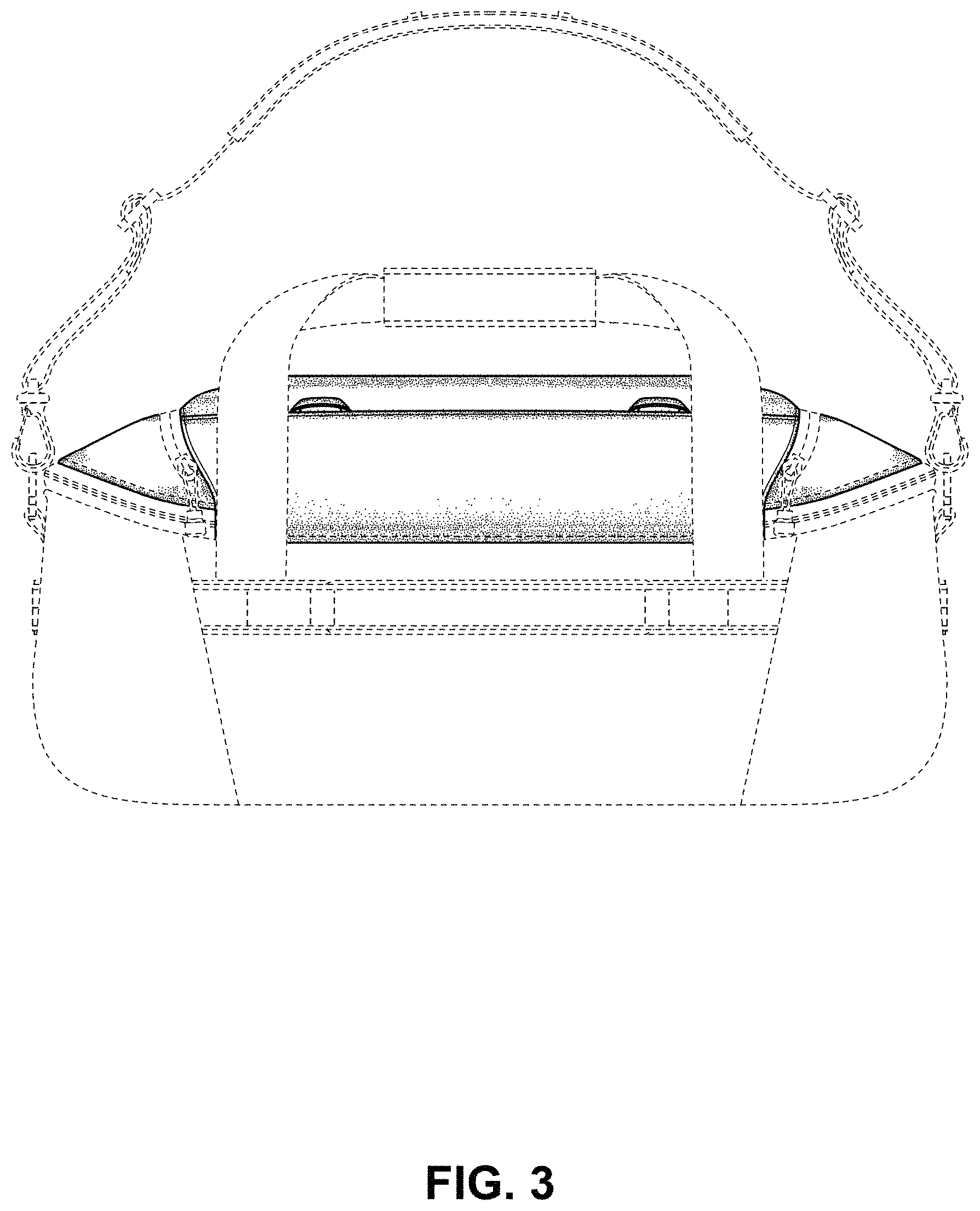 Patent USD0999529 Figure 3 – Duffel bag