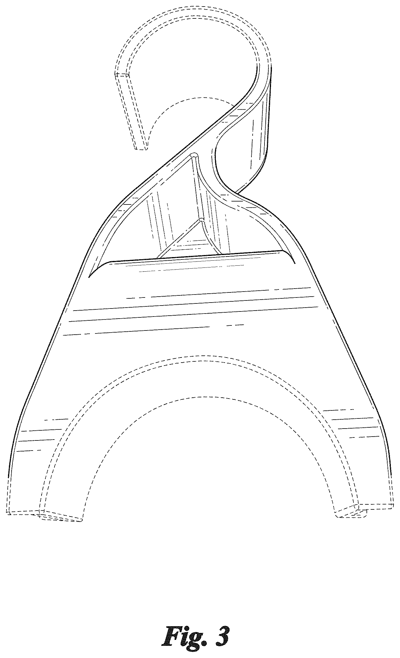 Patent USD0999531 Figure 3 – Handbag hanger