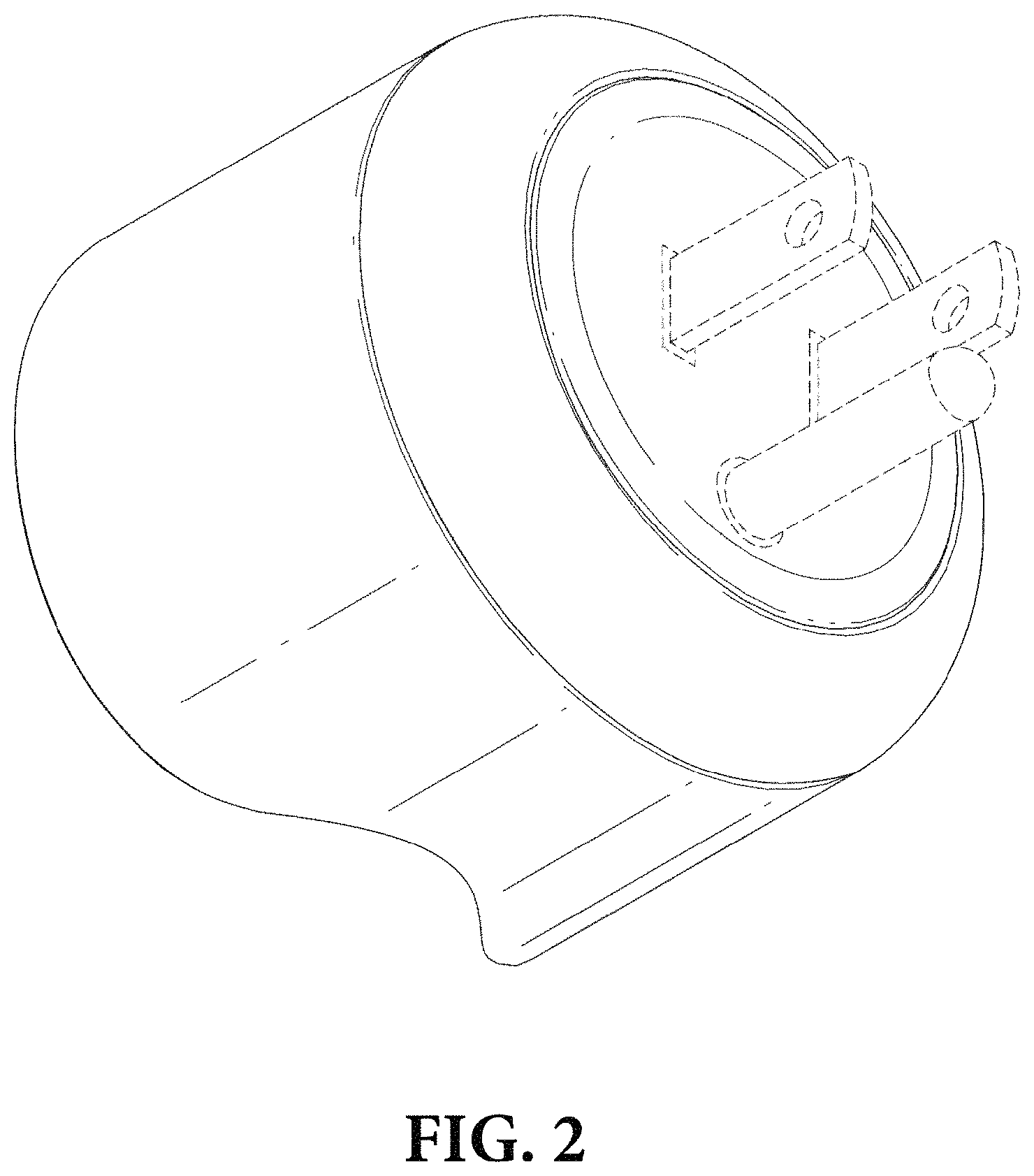 Patent USD0999533 Figure 2 – Charging dock for an electric toothbrush