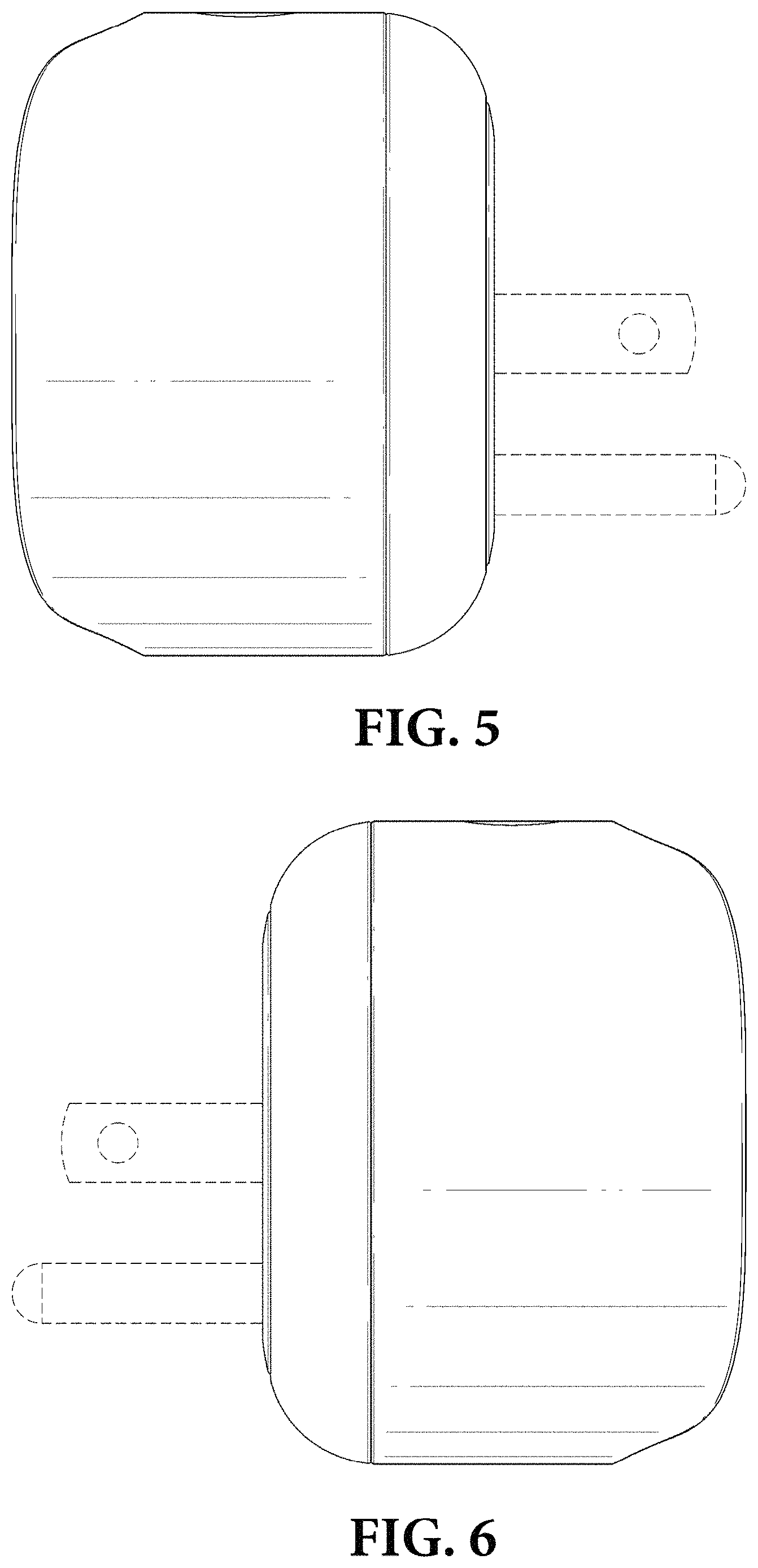 Patent USD0999533 Figure 4 – Charging dock for an electric toothbrush