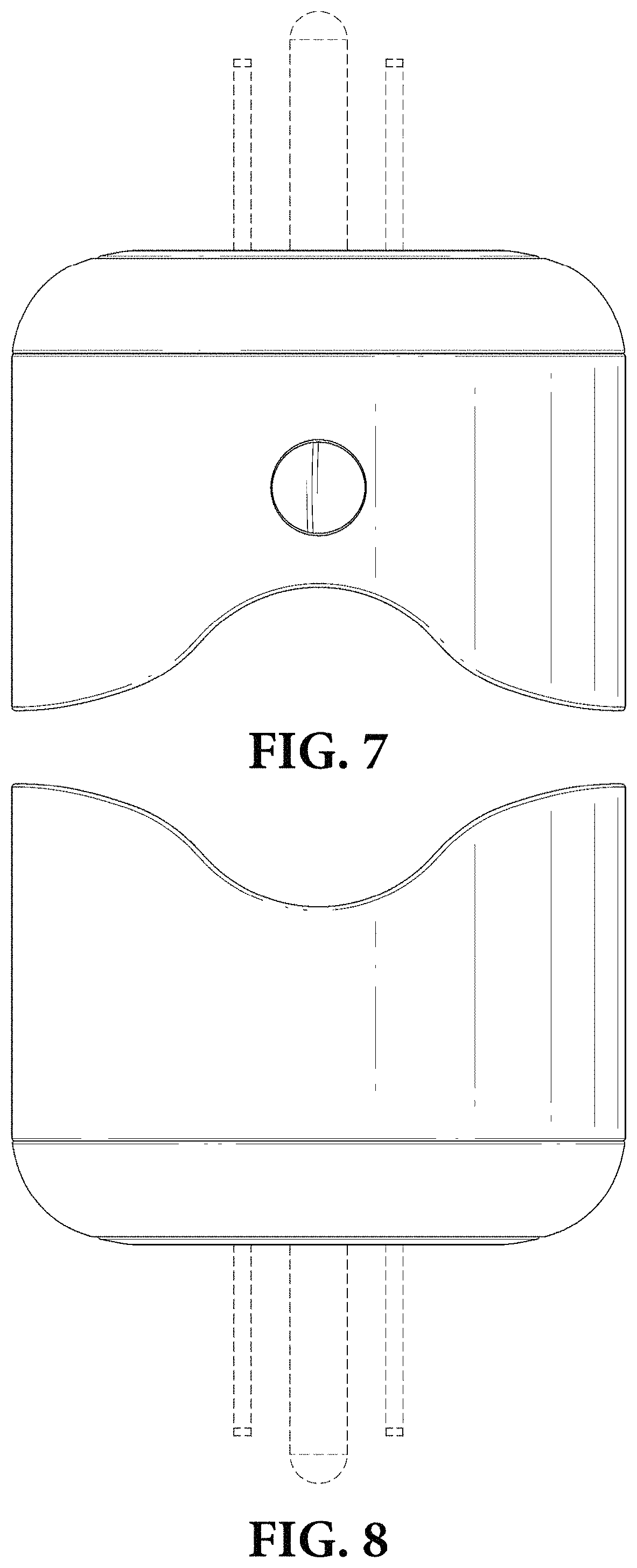 Patent USD0999533 Figure 5 – Charging dock for an electric toothbrush