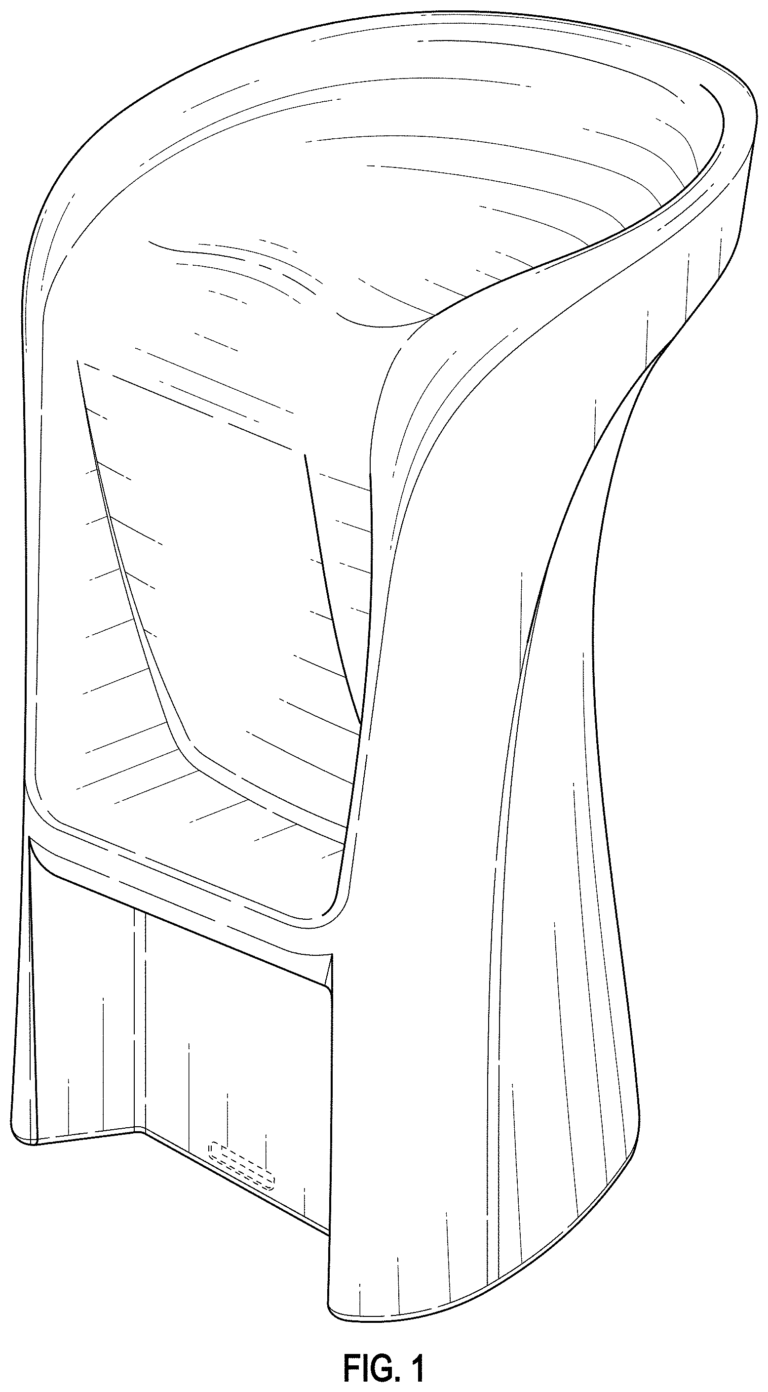 Patent USD0999537 Figure 1 – Seat
