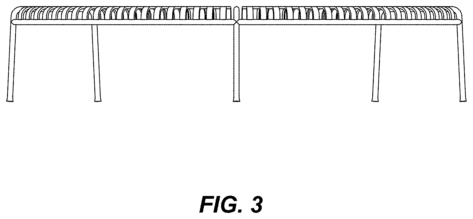 Patent USD0999540 Figure 3 – Bench