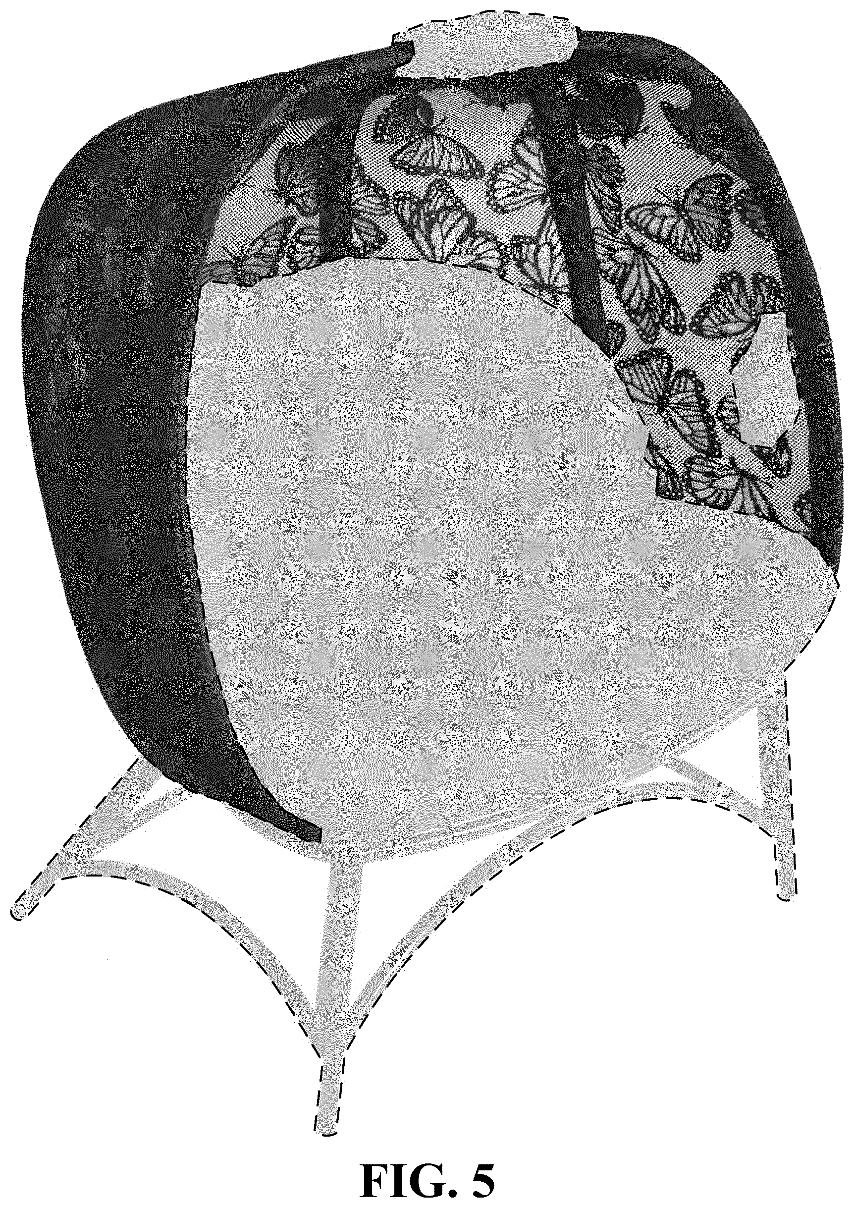 Patent USD0999545 Figure 5 – Chair