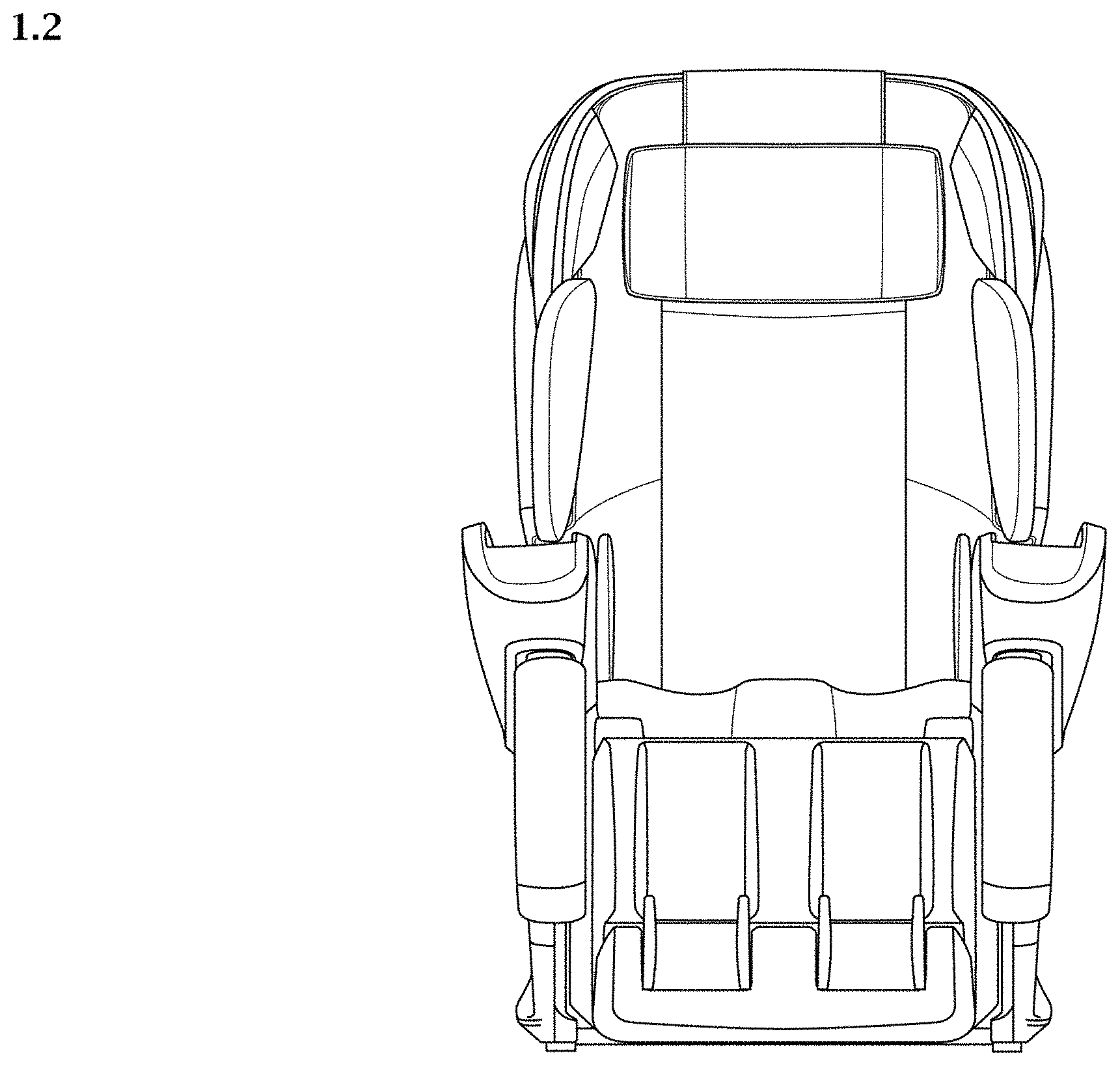 Patent USD0999546 Figure 2 – Massage chair