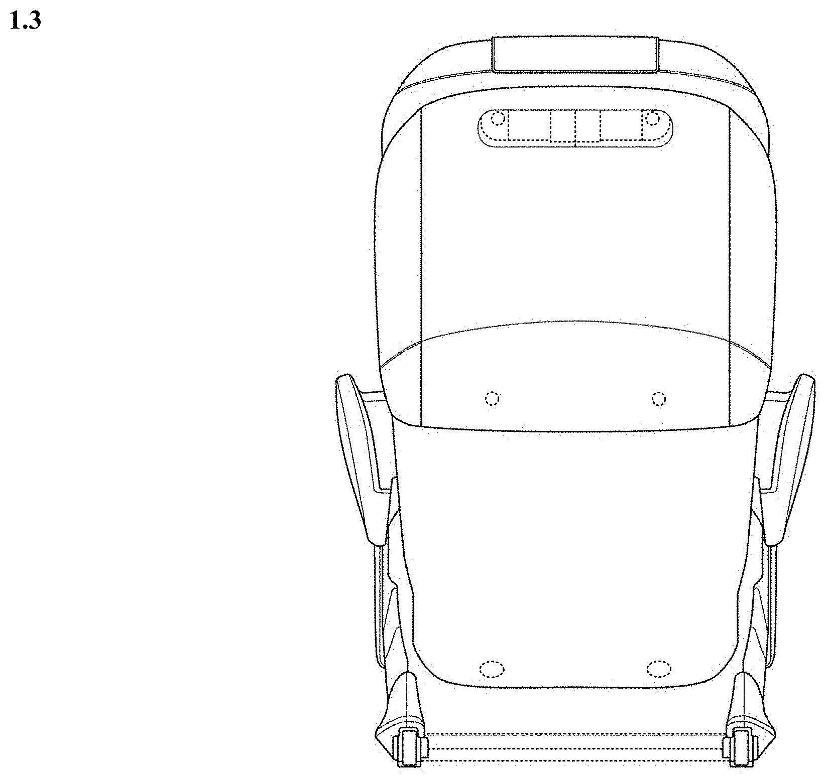 Patent USD0999546 Figure 3 – Massage chair