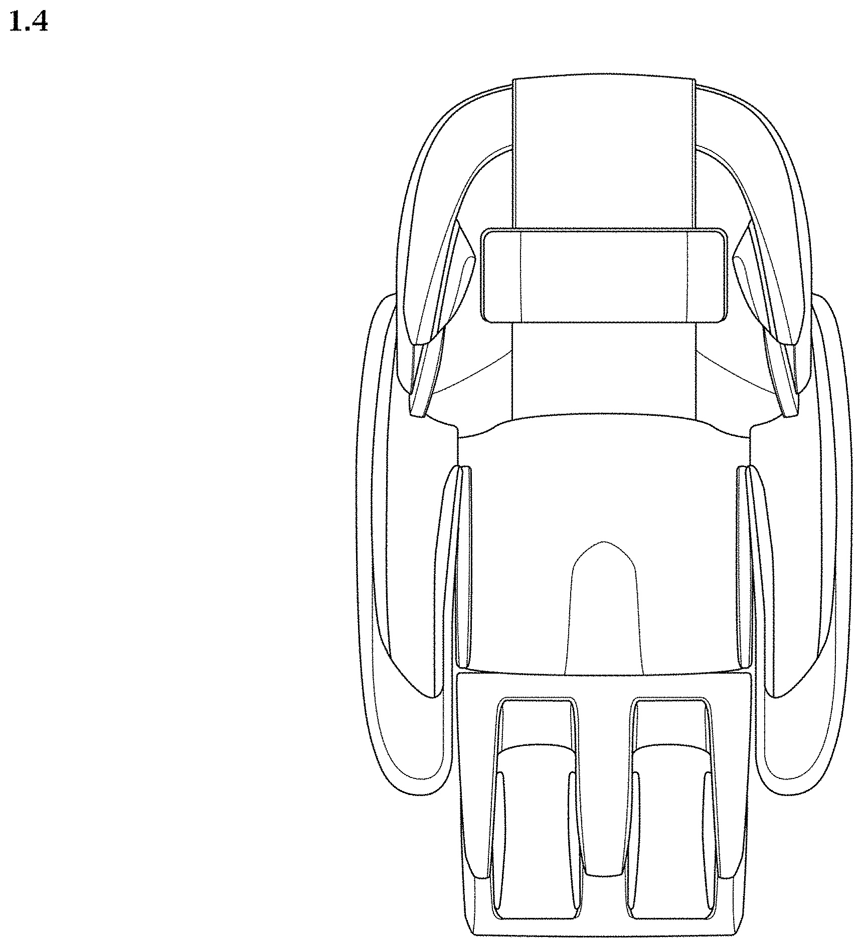 Patent USD0999546 Figure 4 – Massage chair