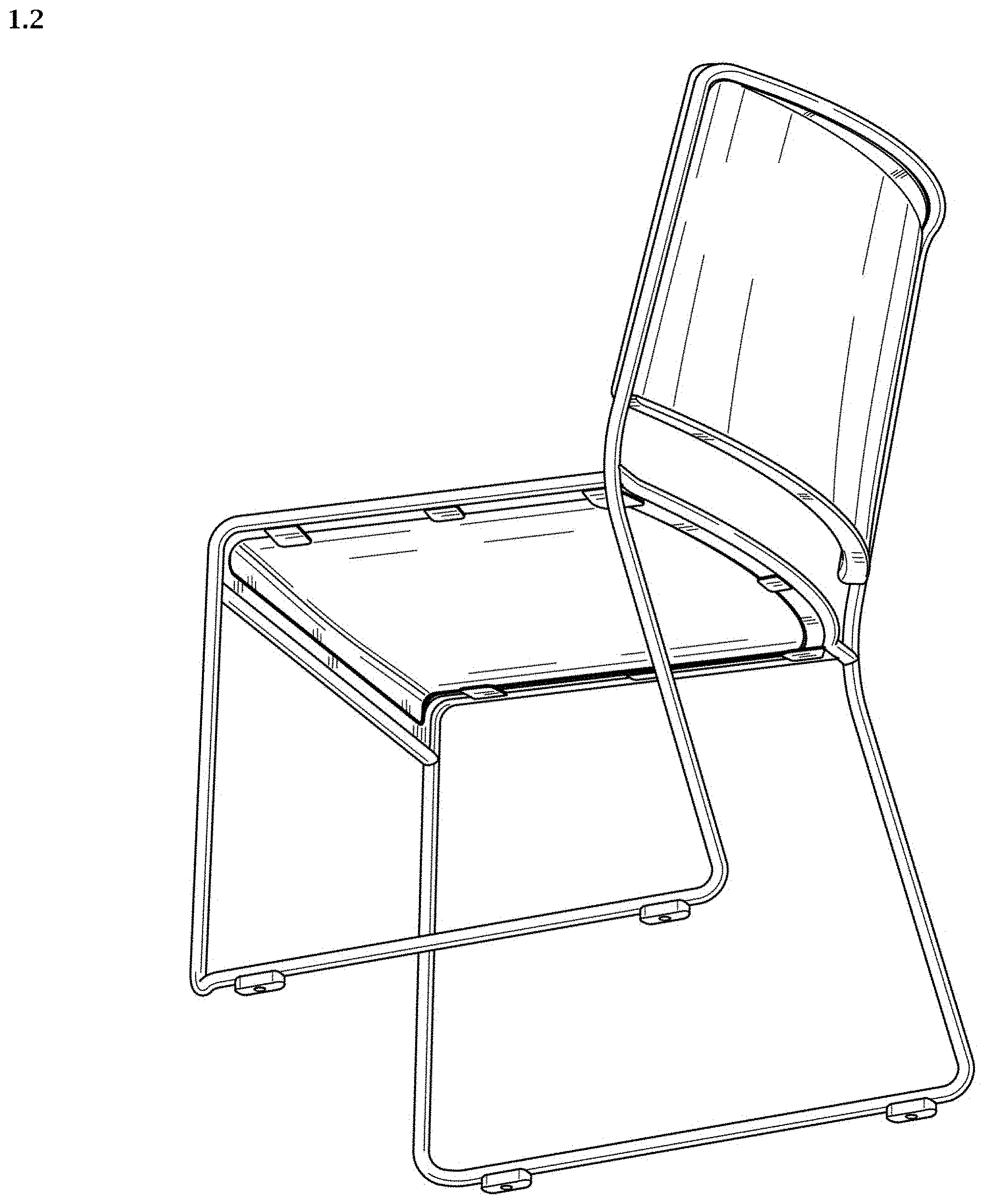 Patent USD0999549 Figure 2 – Chair