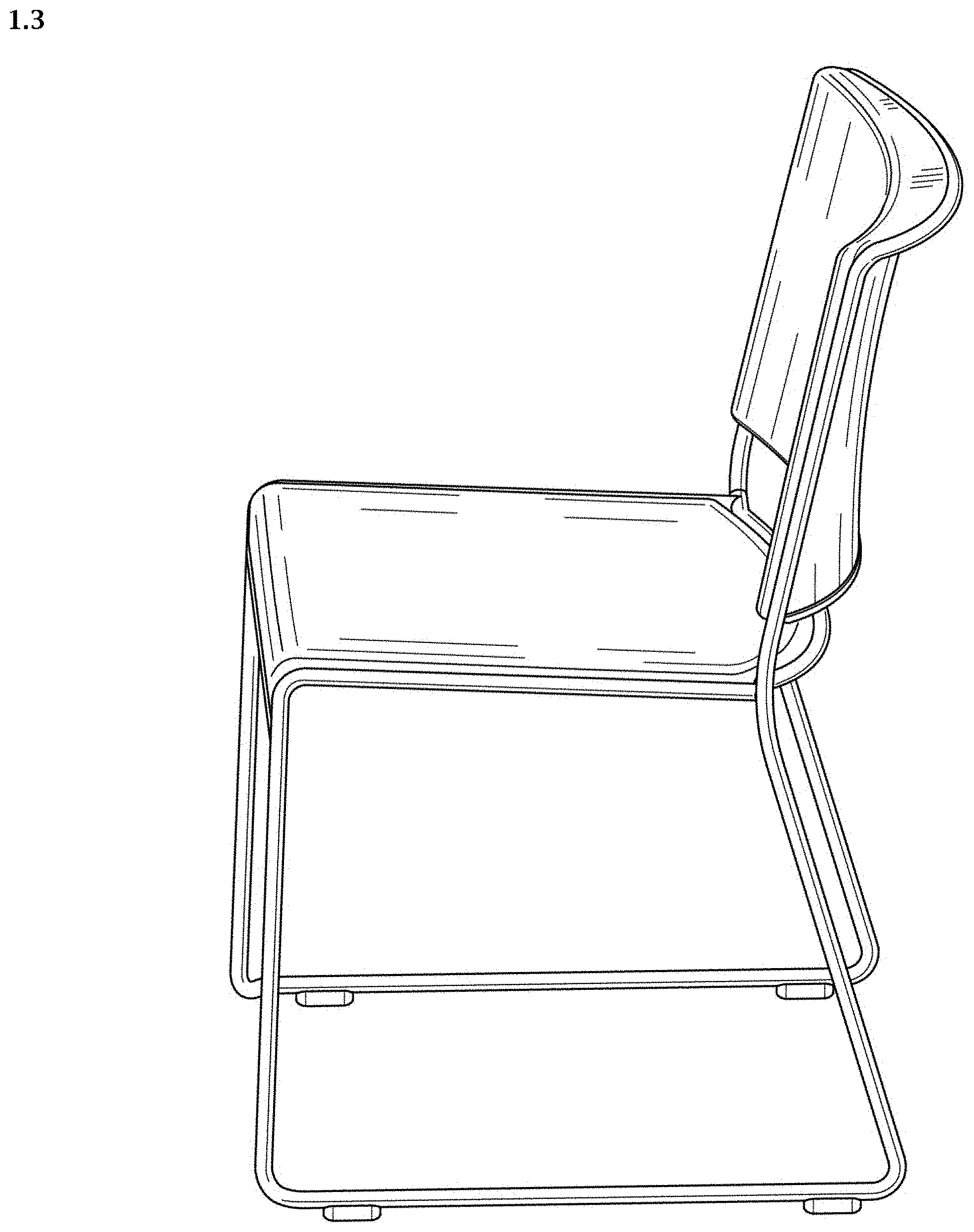 Patent USD0999549 Figure 3 – Chair