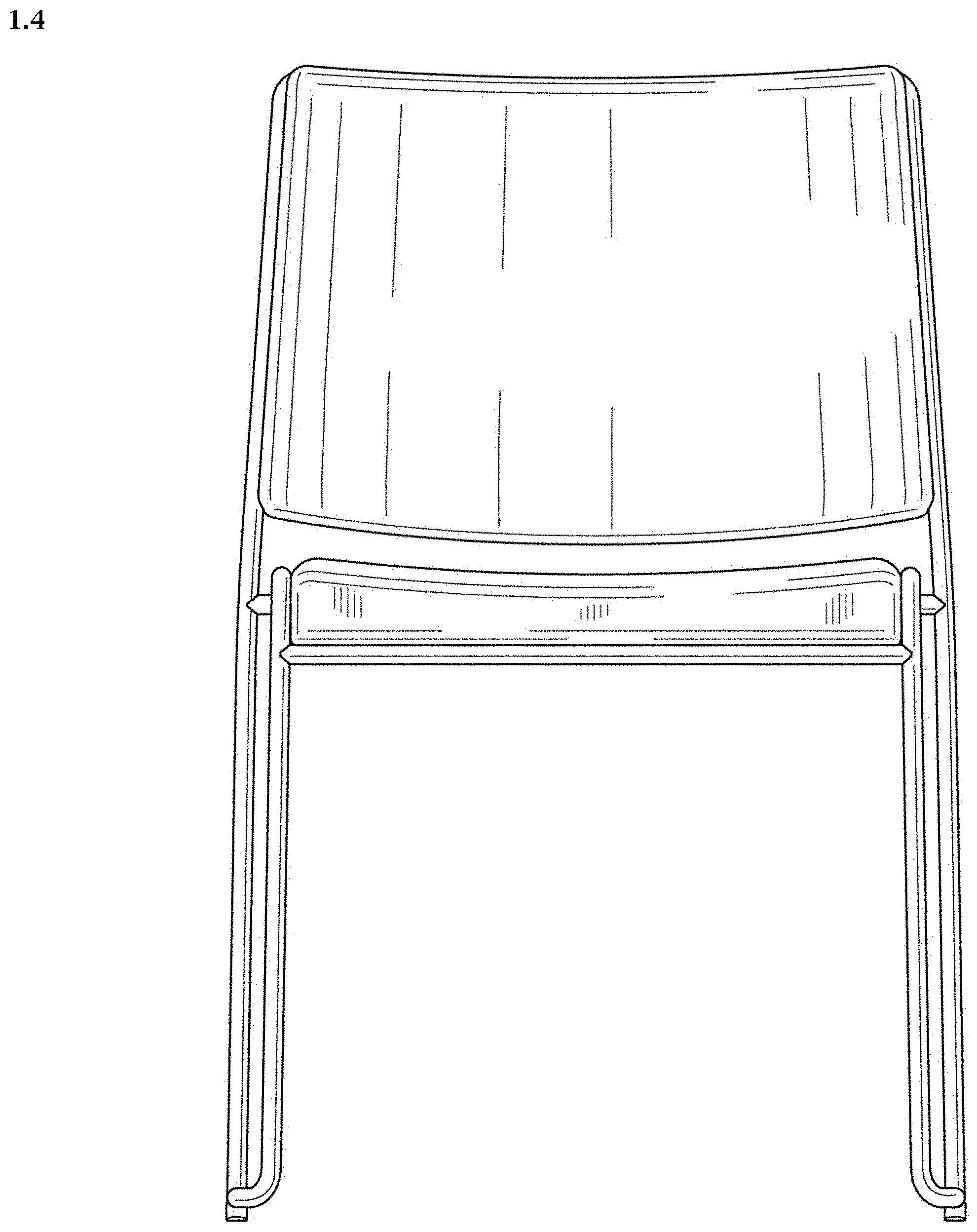 Patent USD0999549 Figure 4 – Chair