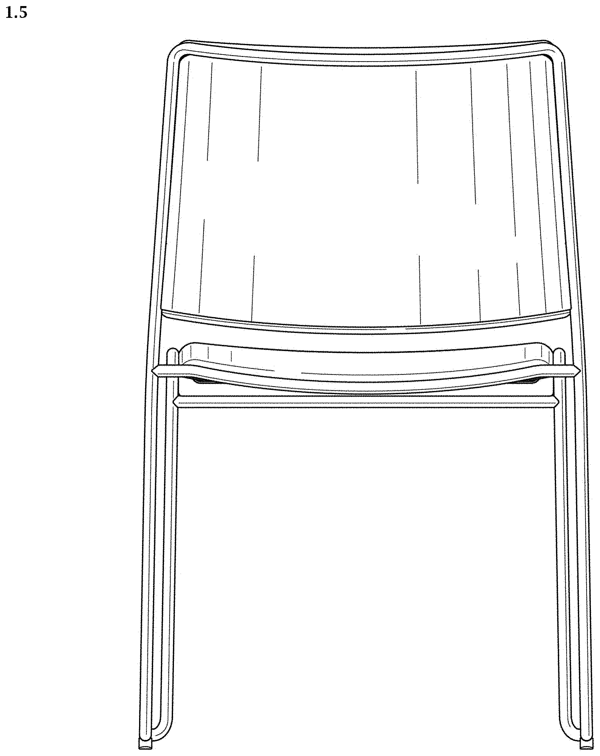 Patent USD0999549 Figure 5 – Chair