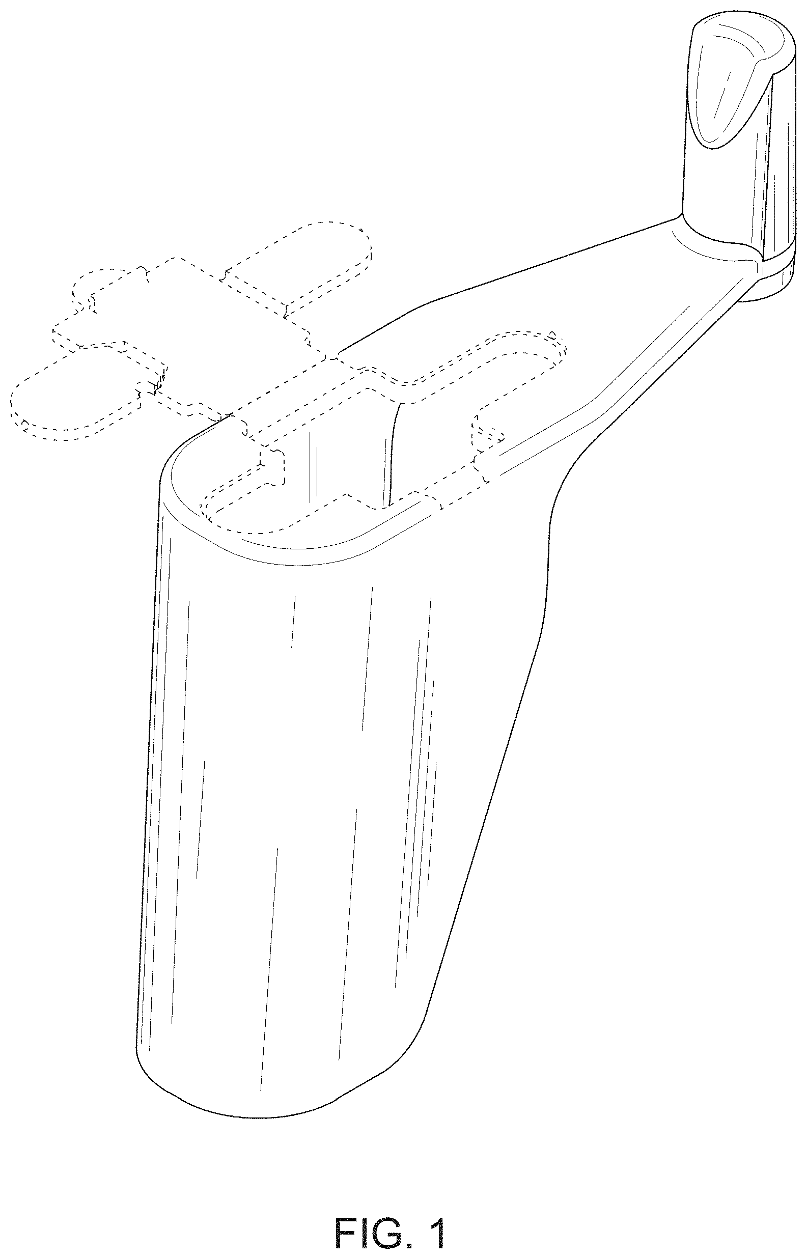 Patent USD0999552 Figure 1 – Hygiene implements holder with shield