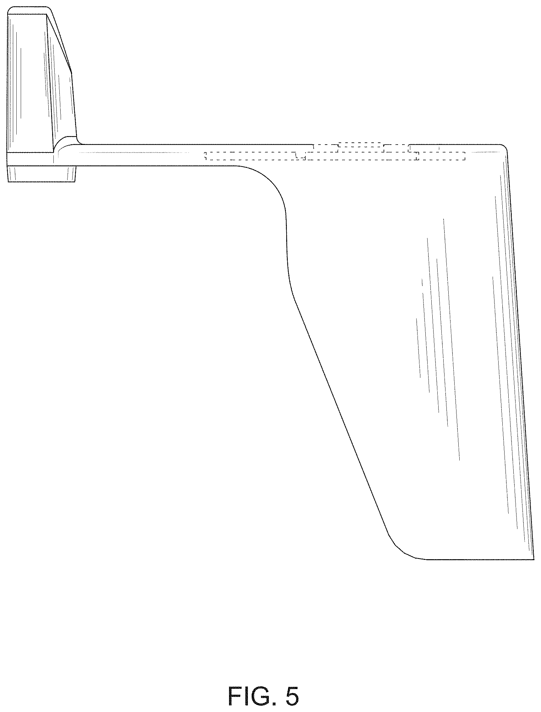 Patent USD0999552 Figure 5 – Hygiene implements holder with shield