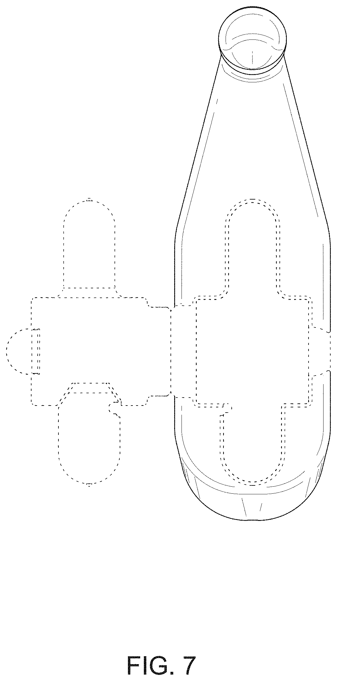 Patent USD0999552 Figure 7 – Hygiene implements holder with shield