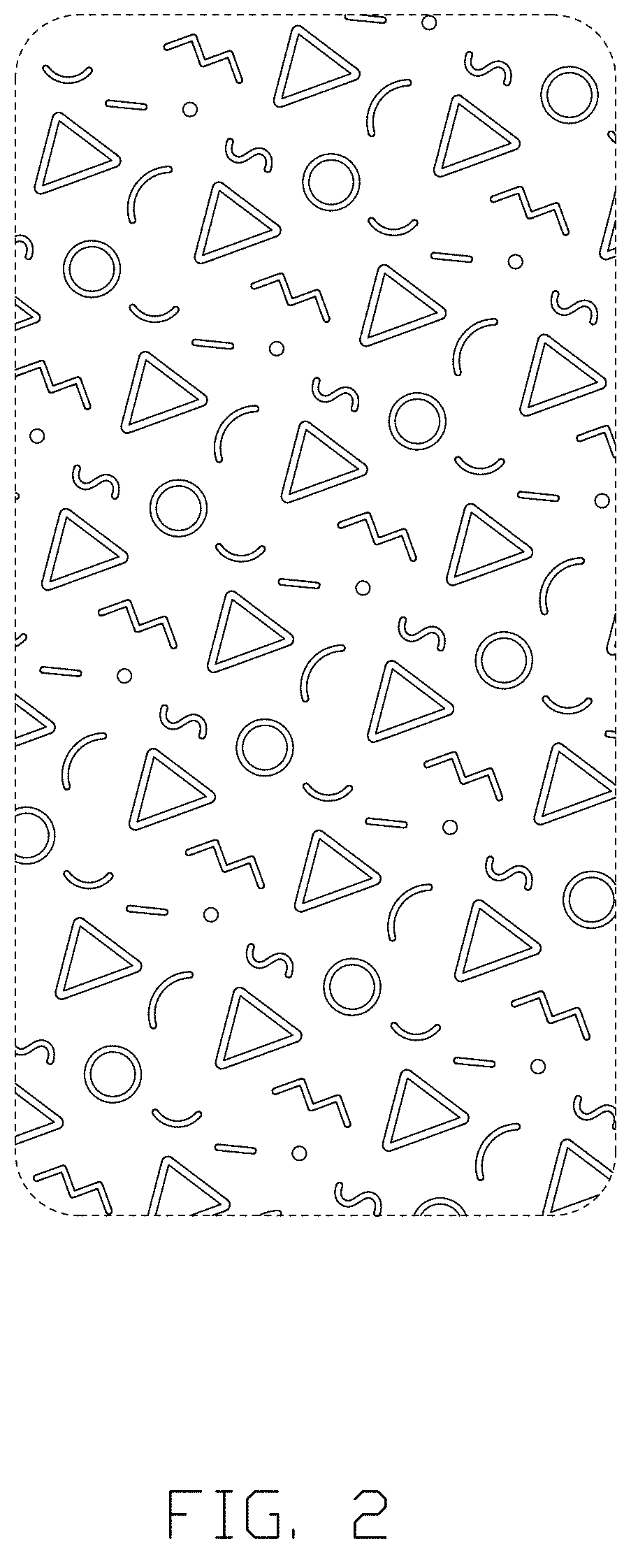 Patent USD0999568 Figure 2 – Bed mattress with pattern